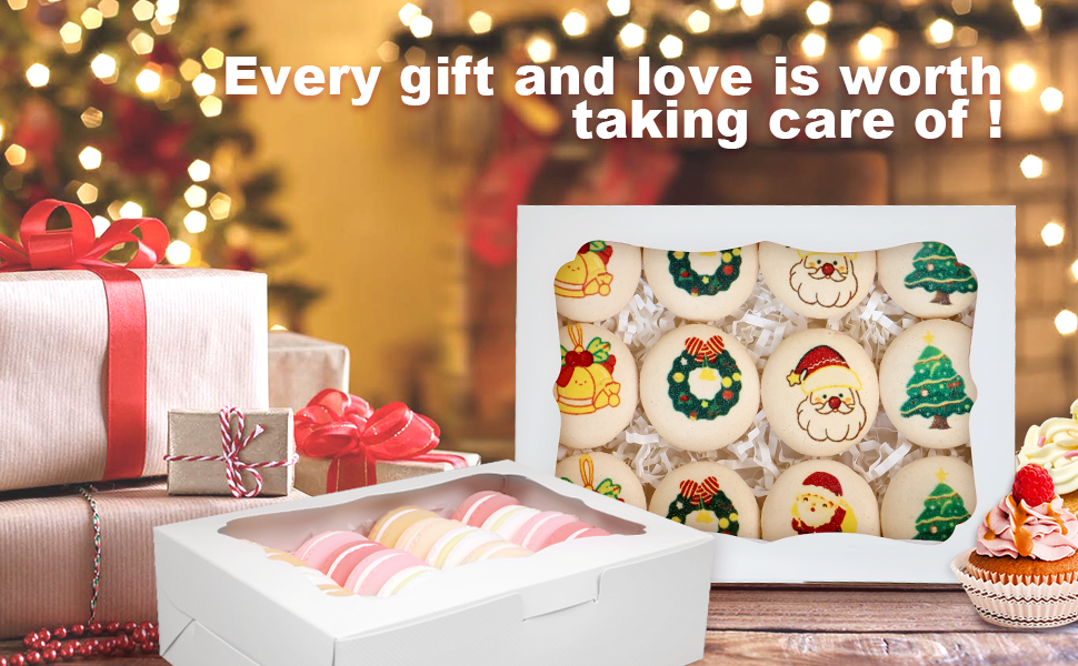 Wholesale 20pcs 8x6x2.5 Inch White Window Bakery Boxes for Cookies Pastries Macarons Donuts Muffins Chocolate Cupcakes Candy Gifts Factory Wholesale 20pcs 8x6x2.5 Inch White Window Bakery Boxes for Cookies Pastries Macarons Donuts Muffins Chocolate Cupcakes Candy Gifts Factory