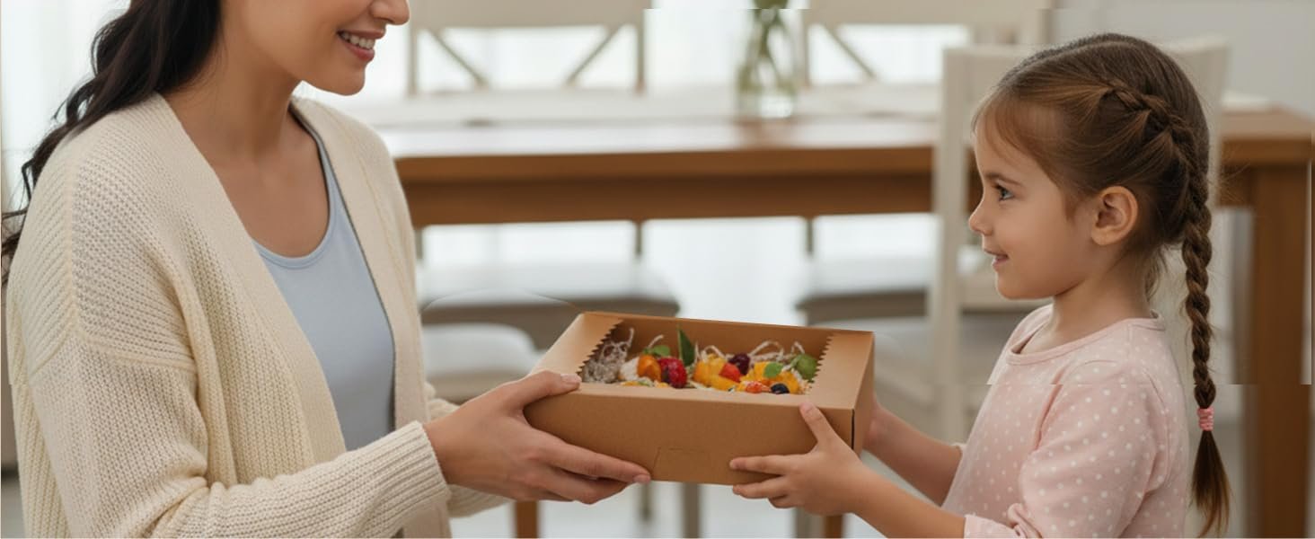 Wholesale 5pcs 10x10x2.5 Inch Auto-Popup Brown Bakery Boxes with Window for Pies Desserts Donuts Muffins Factory