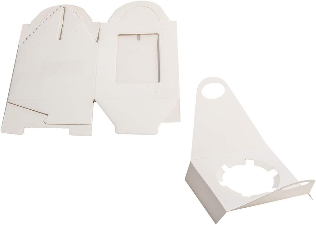 Wholesale 25 Pcs Single White Cupcake Containers with Window Insert Handles for Wedding Candy Gift Boxes (25P-Handle-White) Factory