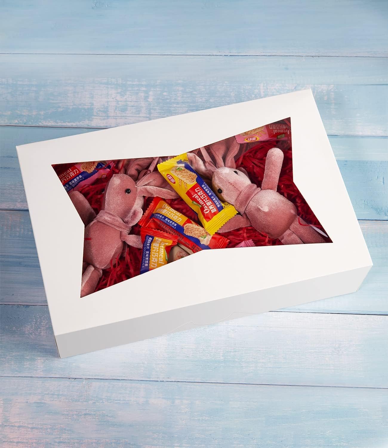 Wholesale 15-Pack 10x7.75x2.5 Inch White Pastry Boxes for Large Donuts Muffins Cookies with Clear PVC Window Auto-Pop Up Natural Cardboard Takeout Containers Factory