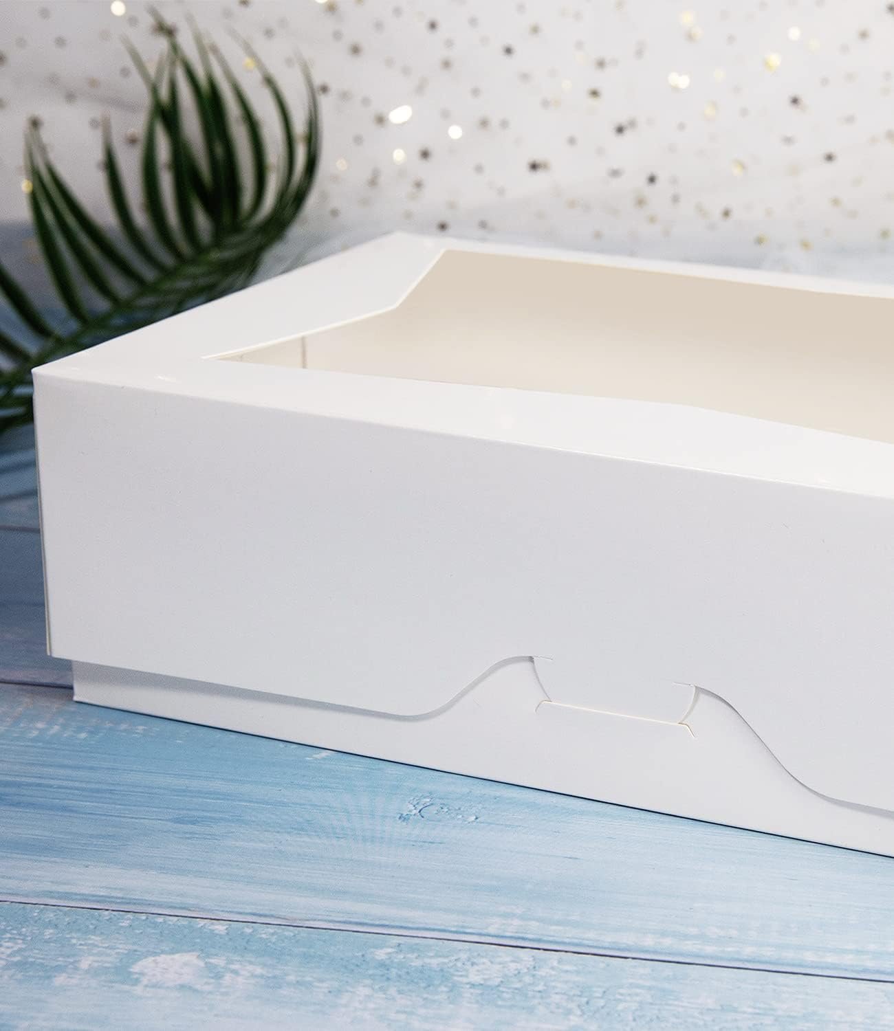 Wholesale 15-Pack 10x7.75x2.5 Inch White Pastry Boxes for Large Donuts Muffins Cookies with Clear PVC Window Auto-Pop Up Natural Cardboard Takeout Containers Factory