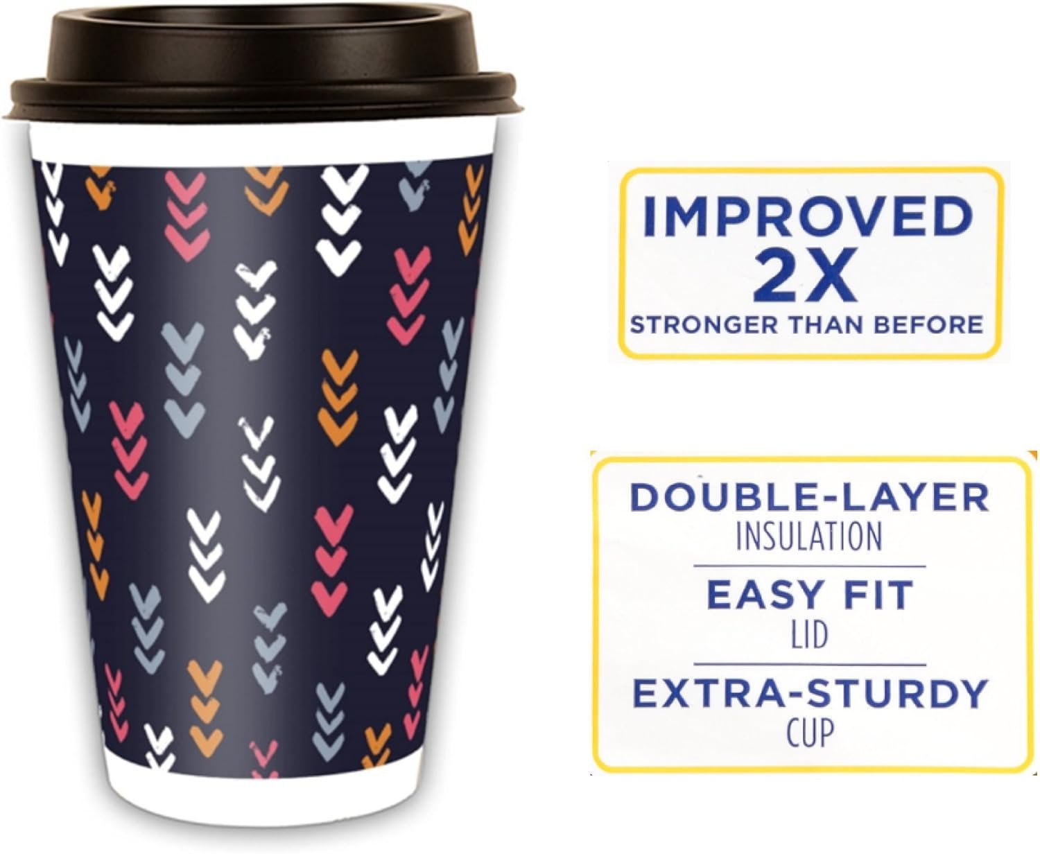 Wholesale 108-Pack 16 Oz Double-Wall Insulated Hot Cups with Lids Factory Wholesale 108-Pack 16 Oz Double-Wall Insulated Hot Cups with Lids Factory