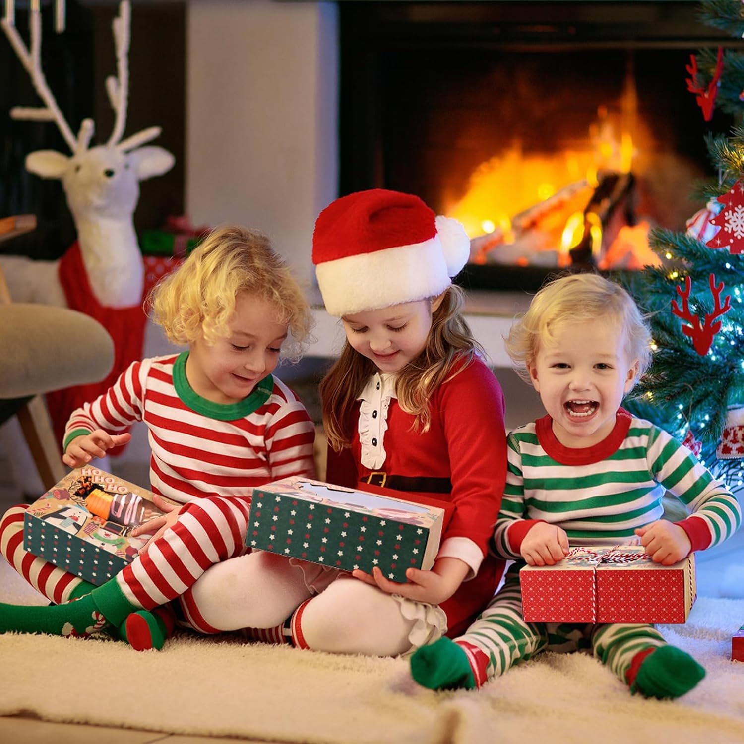 Wholesale 12 Pack Kraft Christmas Cookie Boxes with Window Cards Jute Rope for Holiday Treats Cookies Brownies Donuts Factory