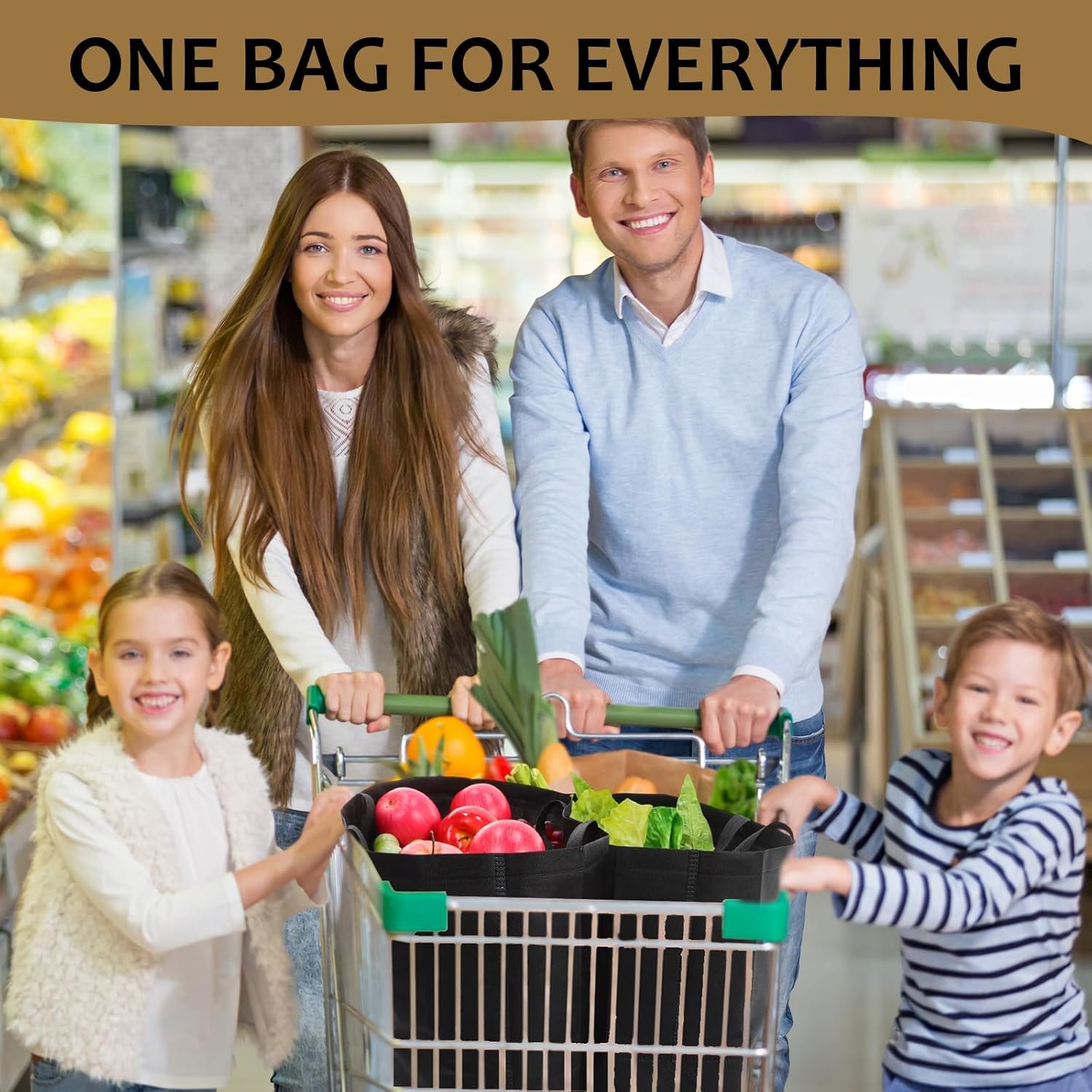 Wholesale 50 Pcs Extra Large Reusable Non-Woven Tote Bags with Handles for Grocery Shopping Boutiques Retail Stores Black Factory Wholesale 50 Pcs Extra Large Reusable Non-Woven Tote Bags with Handles for Grocery Shopping Boutiques Retail Stores Black Factory