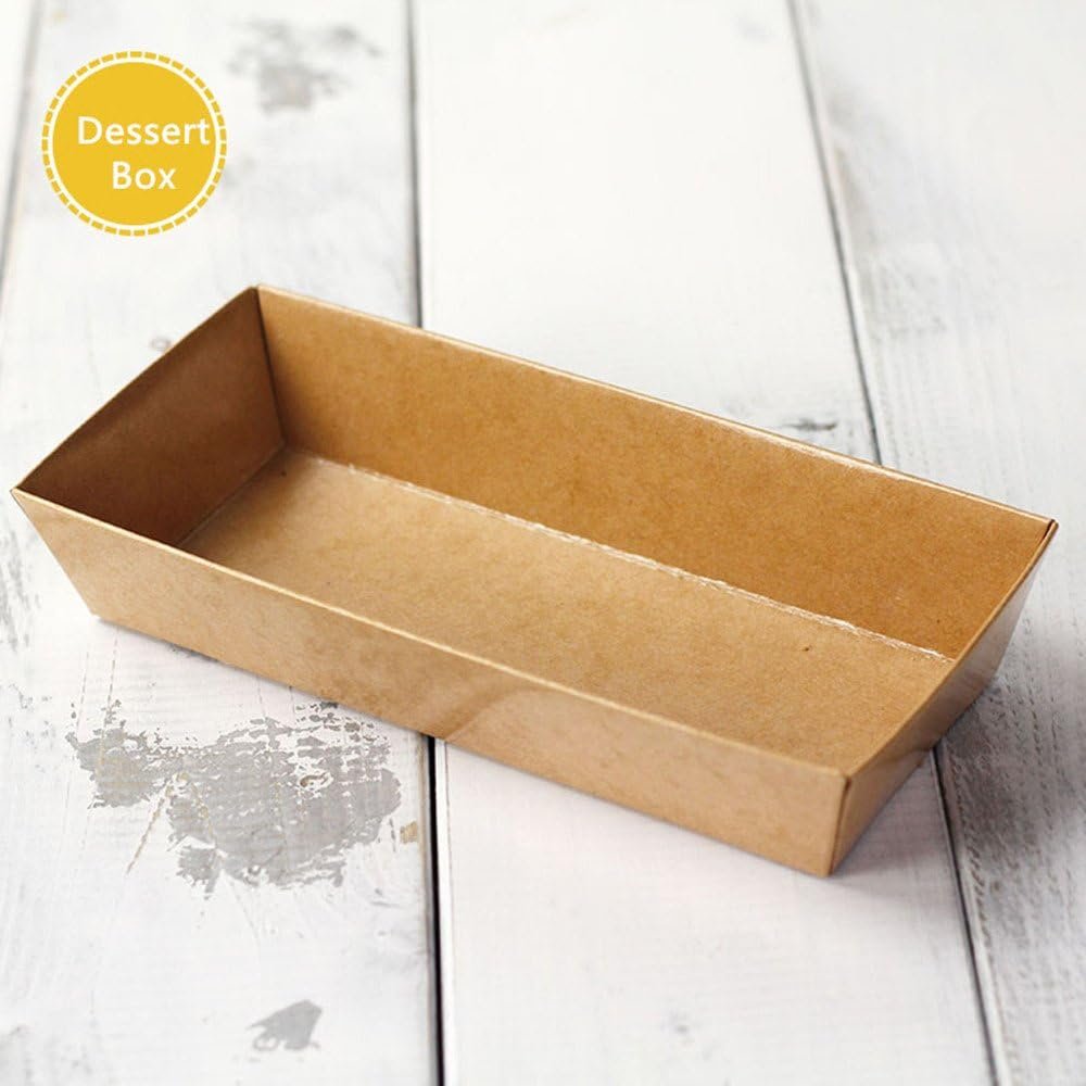 Wholesale Kraft Paper Sandwich Boxes with Clear Lids 7.5x3.3x2.4 Inch Disposable Charcuterie Sushi Containers Grease-Resistant Recyclable Brown Treat Boxes for Desserts 20 Sets Factory