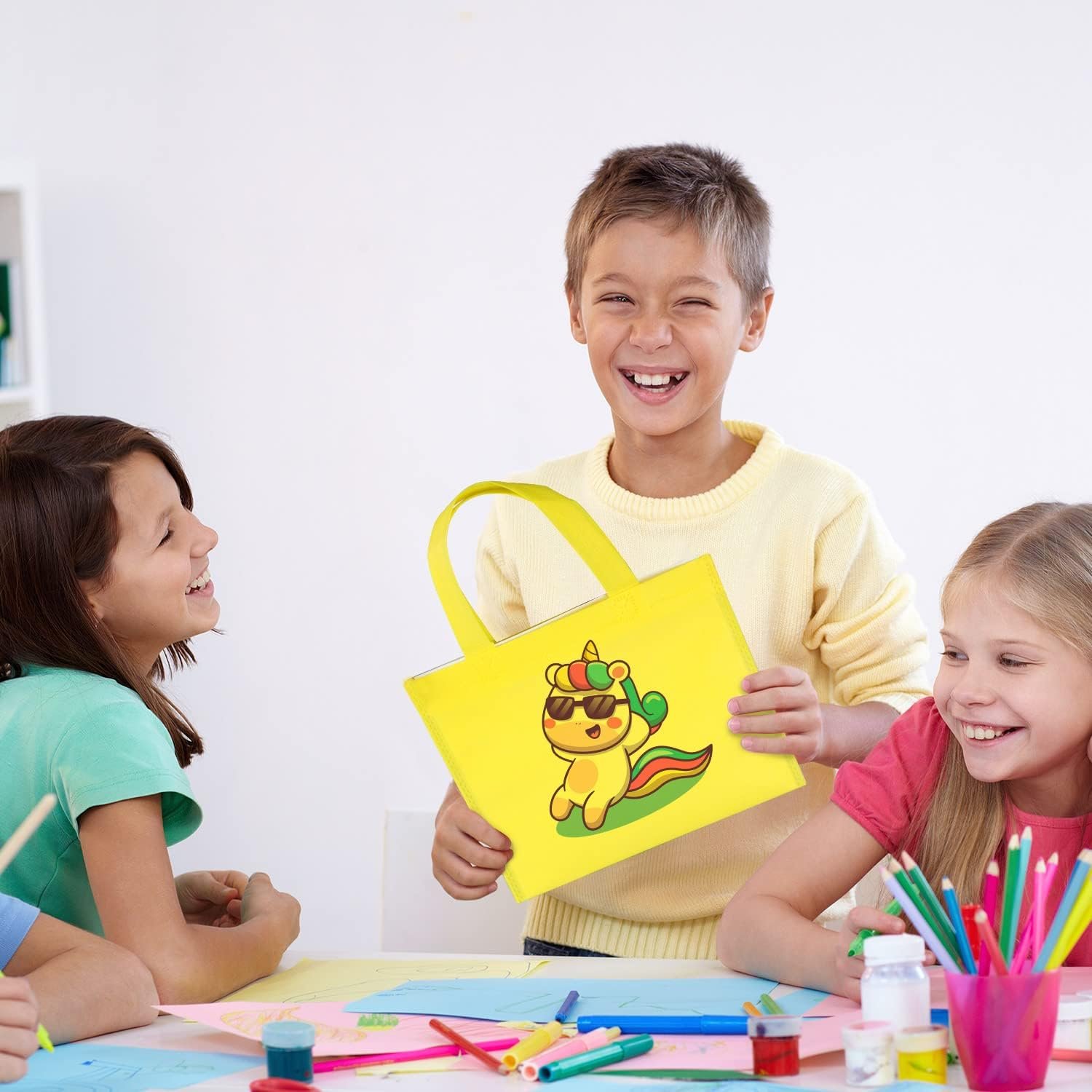 Wholesale 60 Pieces Non-Woven Tote Gift Bags with Handles 10 Colors Party Favor Bags for Baby Shower Birthday Rainbow Supplies Factory Wholesale 60 Pieces Non-Woven Tote Gift Bags with Handles 10 Colors Party Favor Bags for Baby Shower Birthday Rainbow Supplies Factory