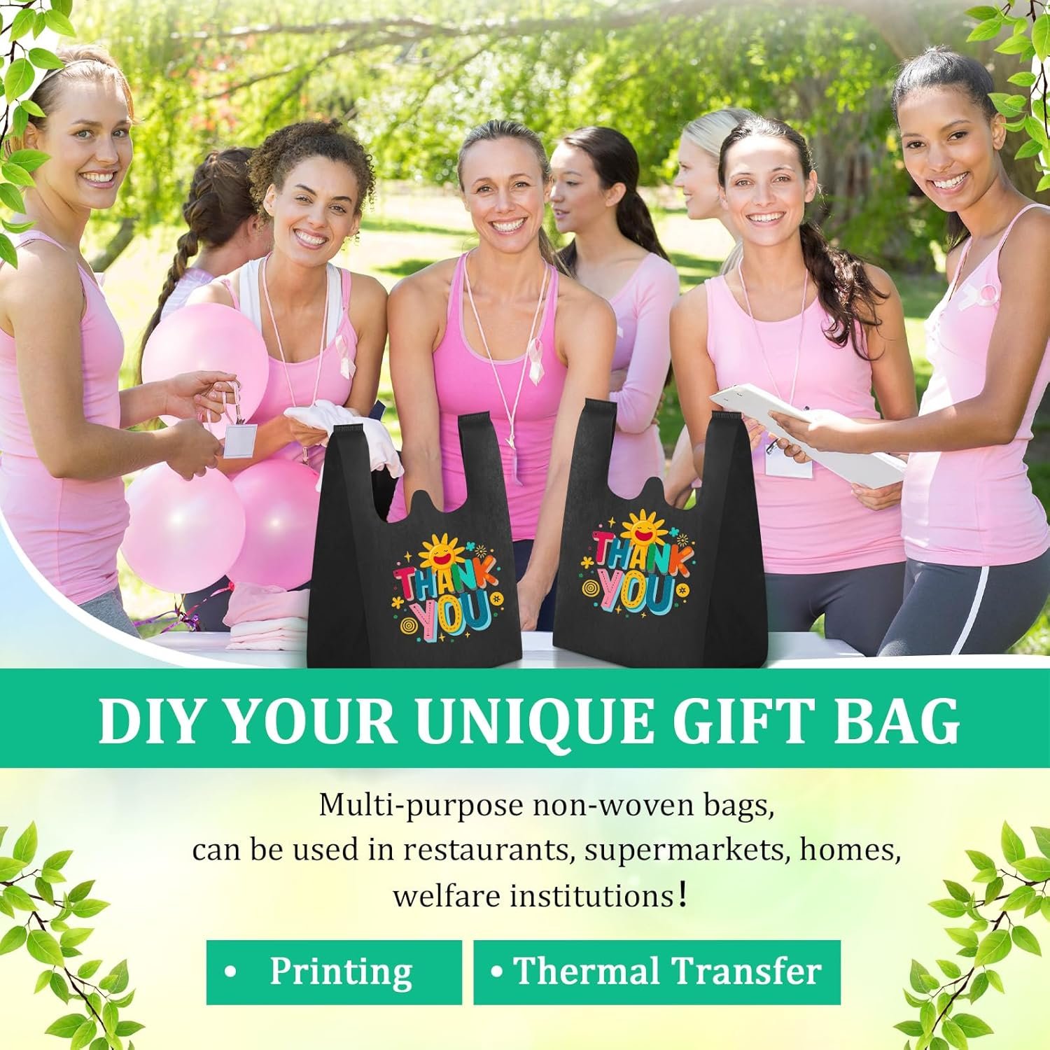 Wholesale Reusable Non-Woven Grocery T-Shirt Shopping Bags 10 x 18 x 5 Inch Foldable Tote with Handle Bulk for Party Gifts Factory