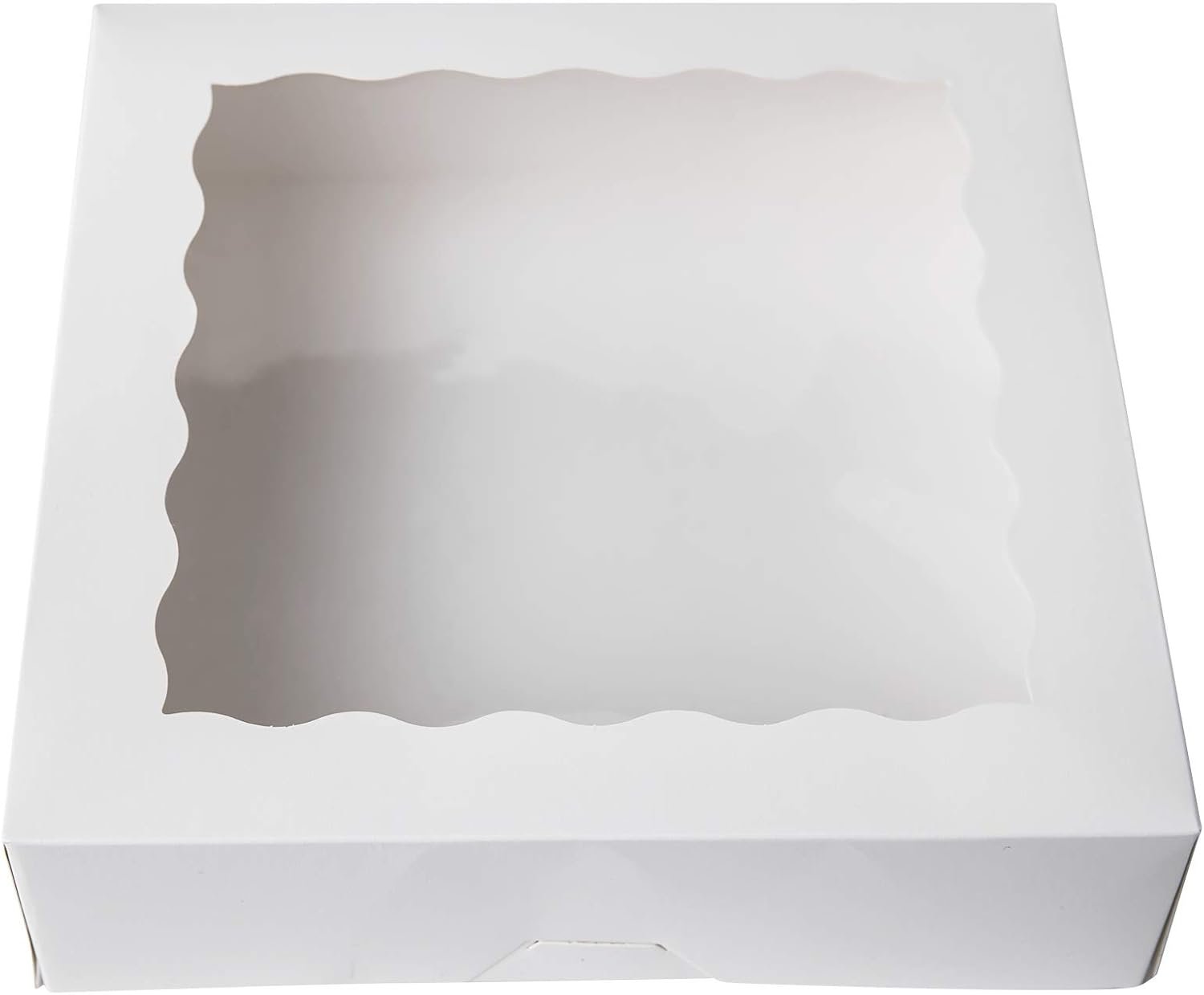 Wholesale 9x9x2.5-Inch White Bakery Boxes for Cookies Pies with PVC Window Disposable Pack of 12 Factory Wholesale 9x9x2.5-Inch White Bakery Boxes for Cookies Pies with PVC Window Disposable Pack of 12 Factory