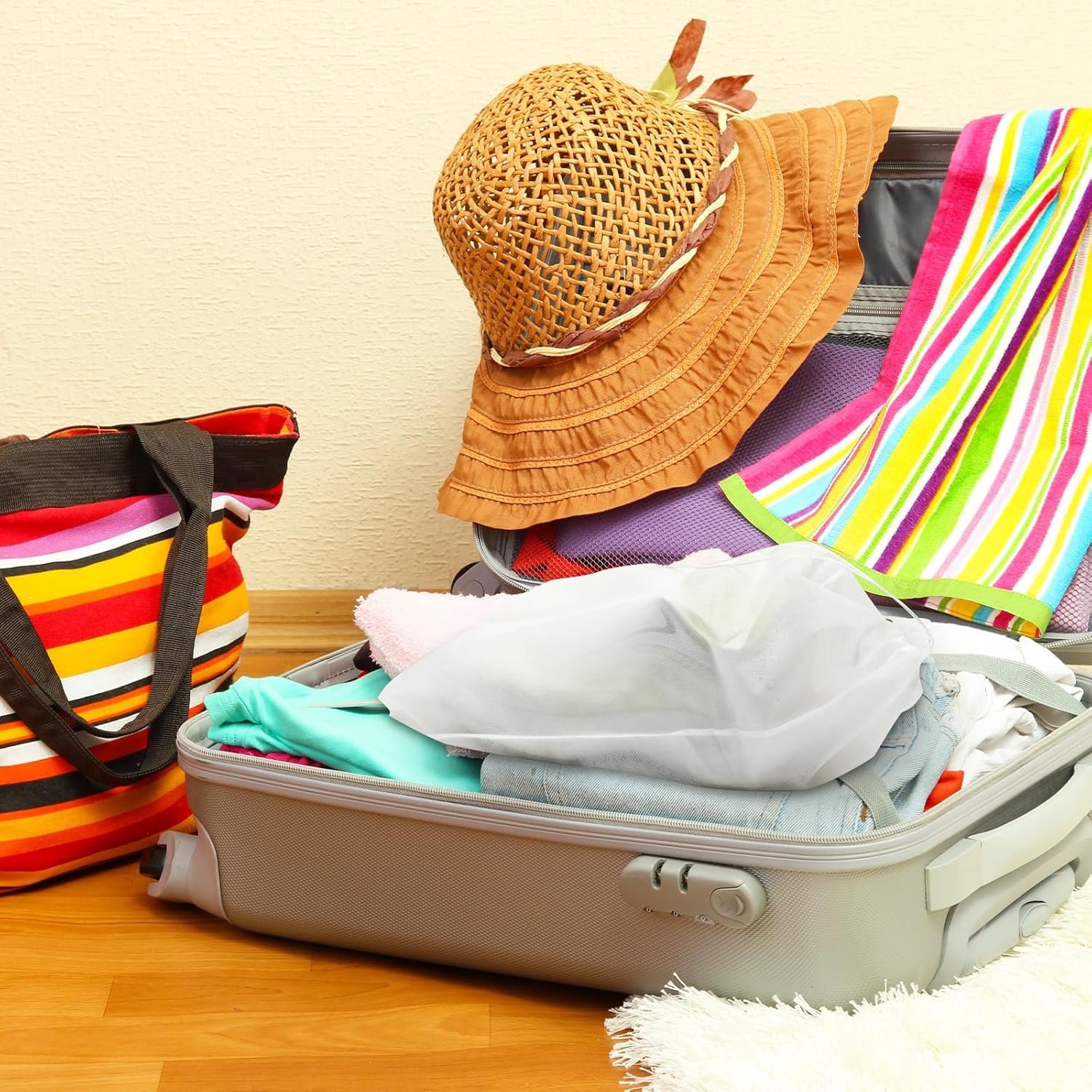 Wholesale 200 Pcs Dustproof Drawstring Shoe Storage Bags Non-Woven Fabric Breathable Travel Pouches Portable Organizers for Handbags Boots 11.81 x 15.75 Inch White Factory