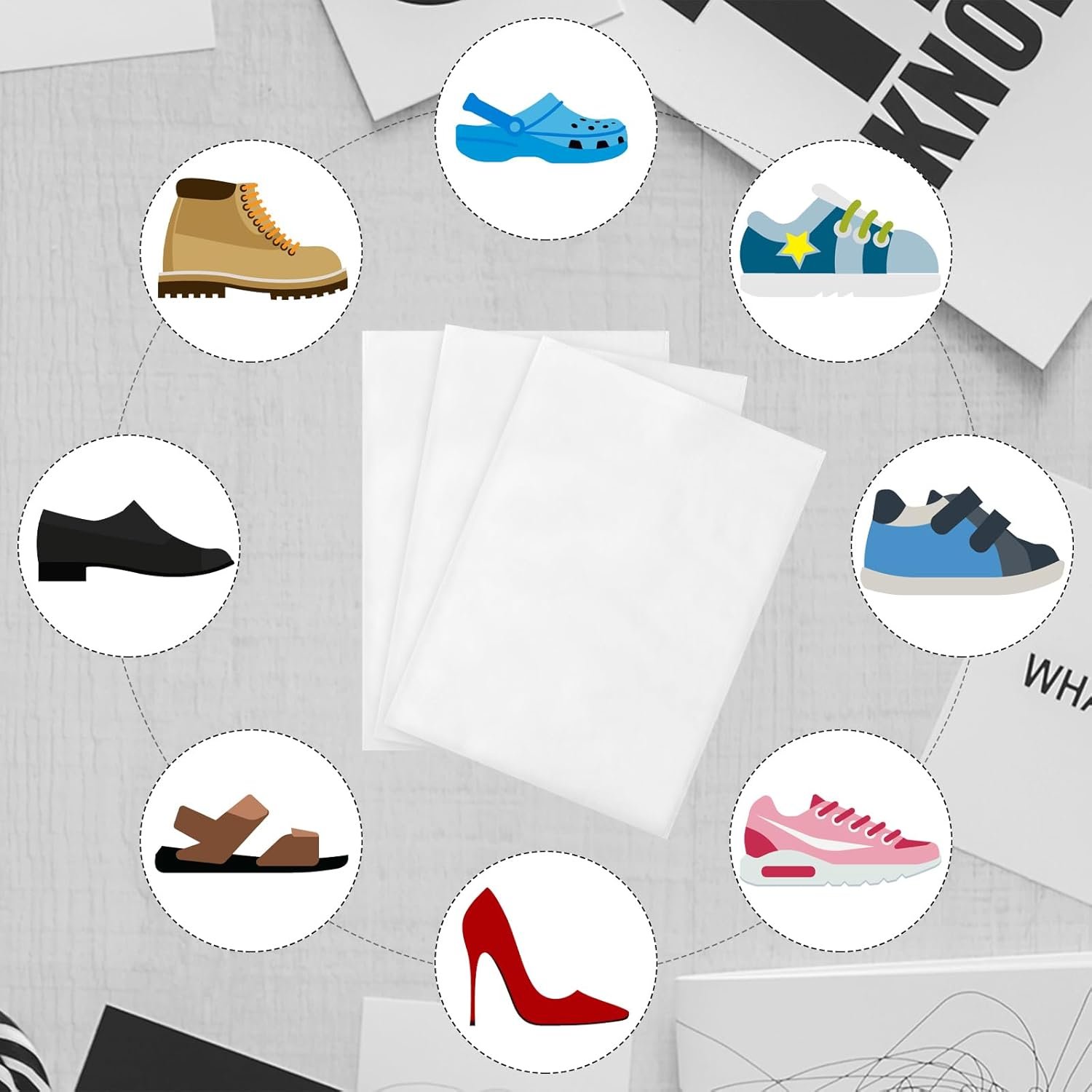 Wholesale 200 Pcs Dustproof Drawstring Shoe Storage Bags Non-Woven Fabric Breathable Travel Pouches Portable Organizers for Handbags Boots 11.81 x 15.75 Inch White Factory