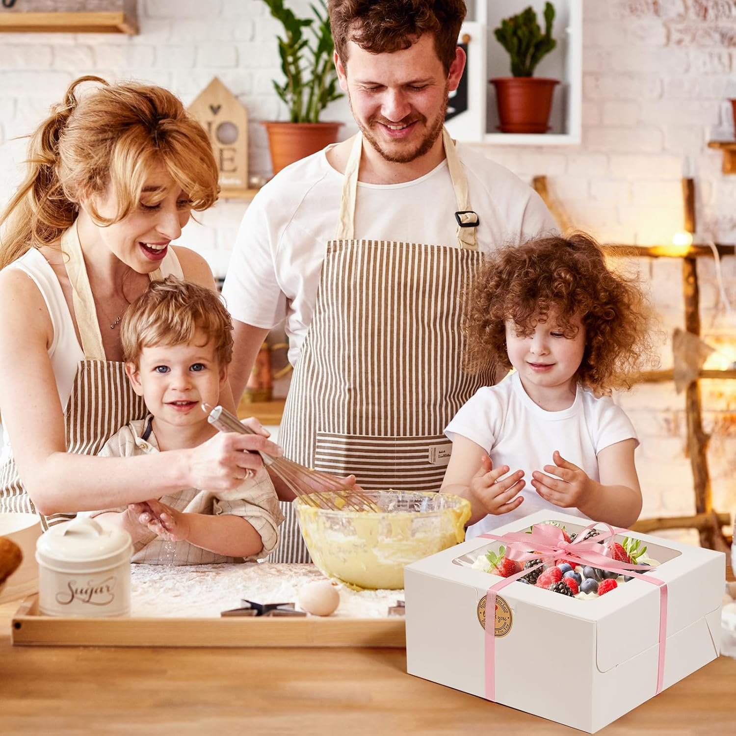 Wholesale 26pcs 8x8x4 Inch White Cake Bakery Boxes with Windows for Pastries Cupcakes Cookies Pies Muffins Donuts Factory Wholesale 26pcs 8x8x4 Inch White Cake Bakery Boxes with Windows for Pastries Cupcakes Cookies Pies Muffins Donuts Factory