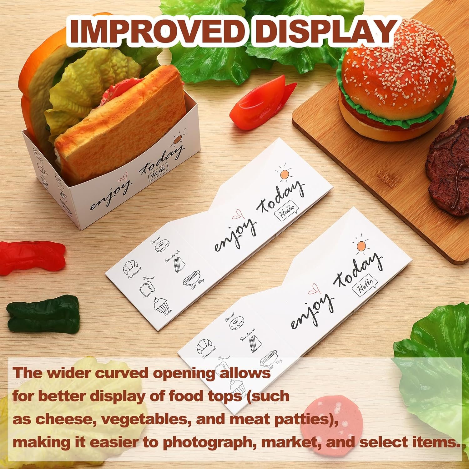 Wholesale 100 Pack Foldable Paper Sandwich Boxes 5 Wholesale 100 Pack Foldable Paper Sandwich Boxes 5