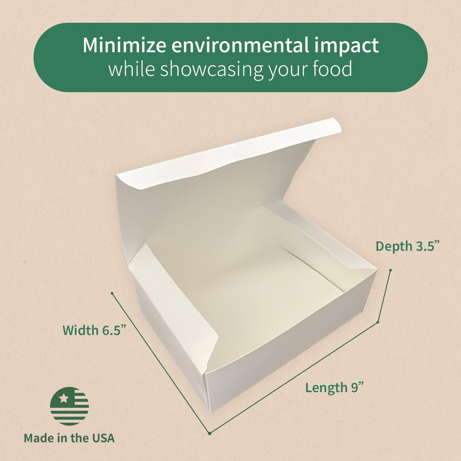 Wholesale Disposable Recyclable Paperboard Take Out Containers White Meal Boxes for Catering 9 x 6.5 x 3.5 Inch Pack of 15 TABW9744 Factory