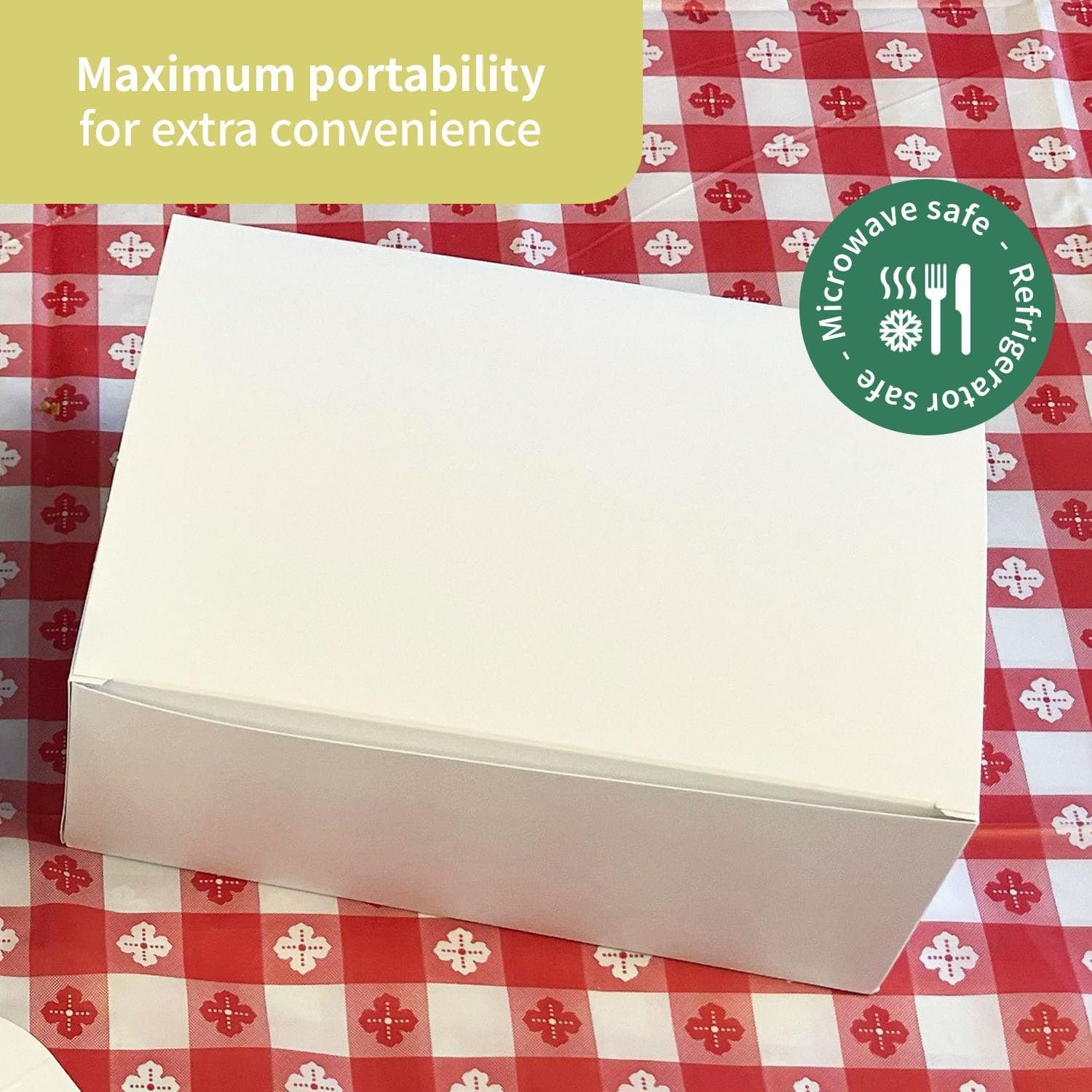 Wholesale Disposable Recyclable Paperboard Take Out Containers White Meal Boxes for Catering 9 x 6.5 x 3.5 Inch Pack of 15 TABW9744 Factory