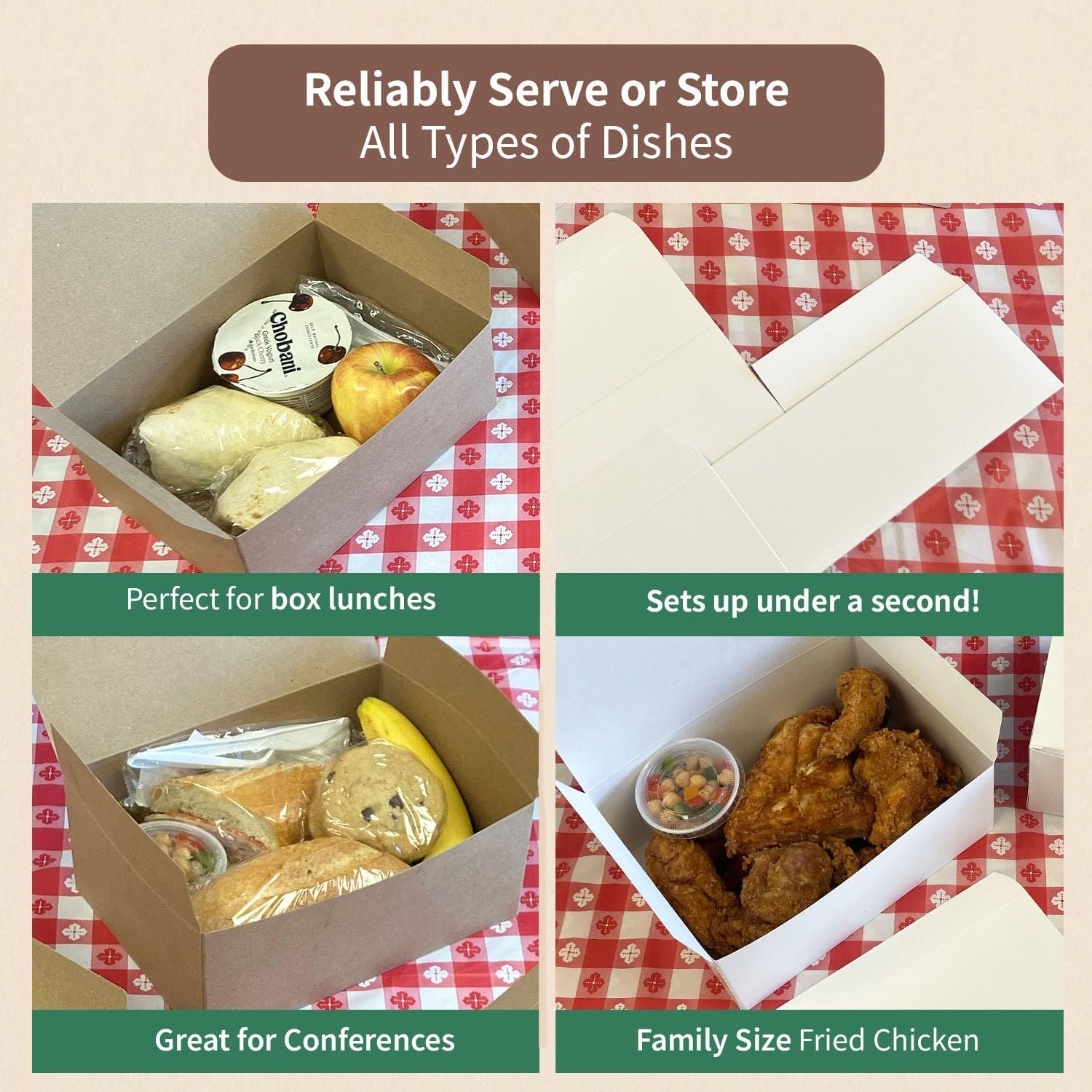 Wholesale Disposable Recyclable Paperboard Take Out Containers White Meal Boxes for Catering 9 x 6.5 x 3.5 Inch Pack of 15 TABW9744 Factory