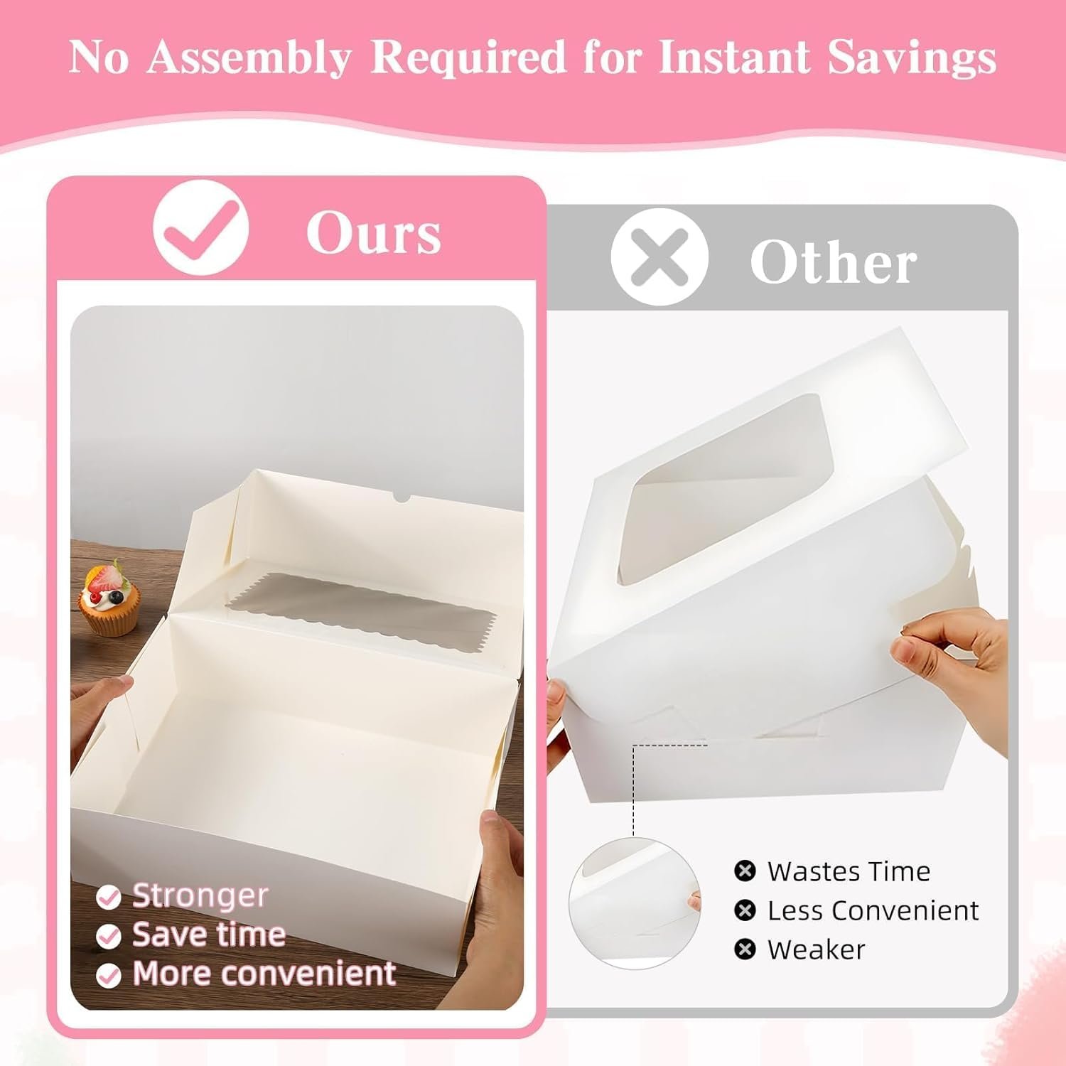 Wholesale 12-Pack Cupcake Boxes with Window No Assembly Required Disposable Containers Holders for Birthday Holiday Bakery Supplies Factory Wholesale 12-Pack Cupcake Boxes with Window No Assembly Required Disposable Containers Holders for Birthday Holiday Bakery Supplies Factory