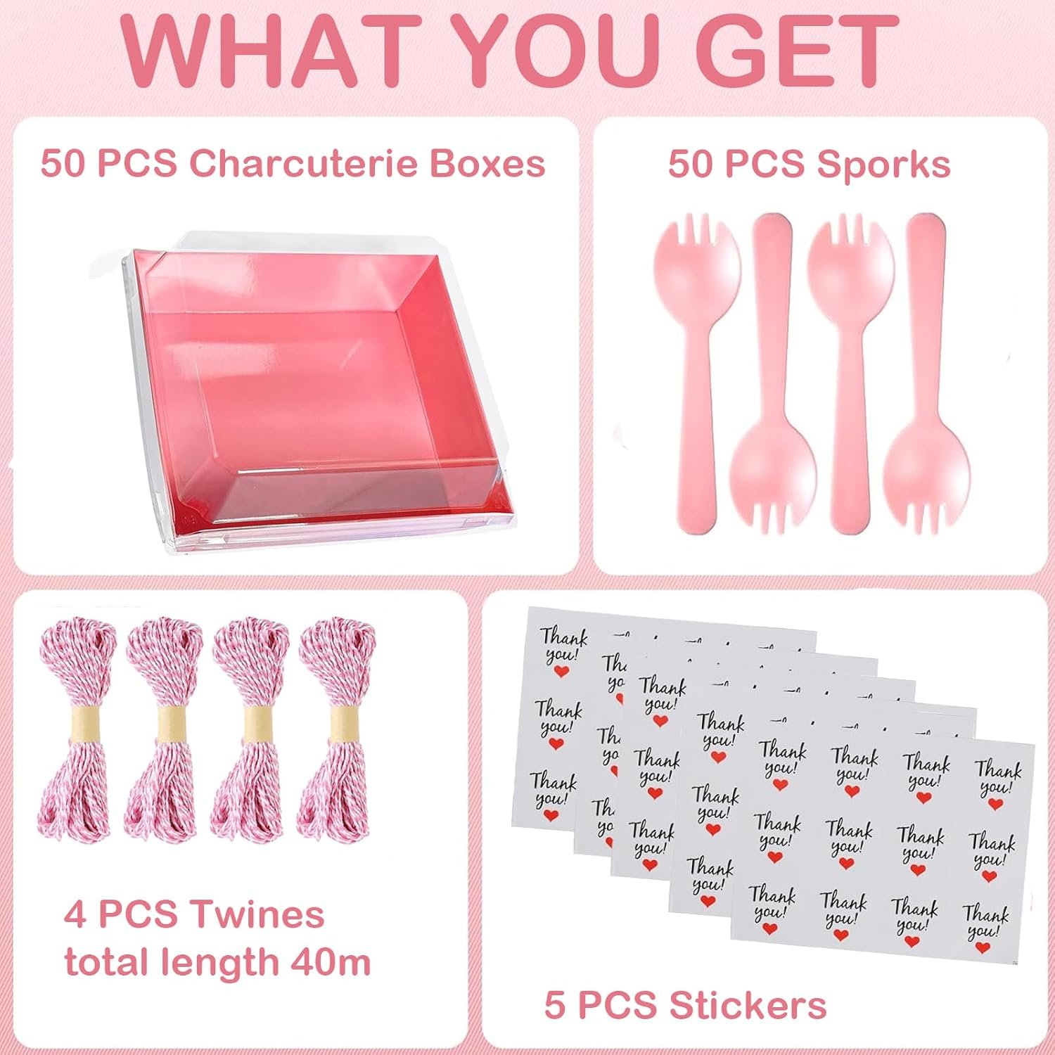 Wholesale 50 Pack 5-Inch Square Small Charcuterie Boxes with Clear Lids To-Go Paper Mini Disposable Containers for Desserts Sandwiches Cookies Sushi Cake Slices Strawberries Pink Factory Wholesale 50 Pack 5-Inch Square Small Charcuterie Boxes with Clear Lids To-Go Paper Mini Disposable Containers for Desserts Sandwiches Cookies Sushi Cake Slices Strawberries Pink Factory