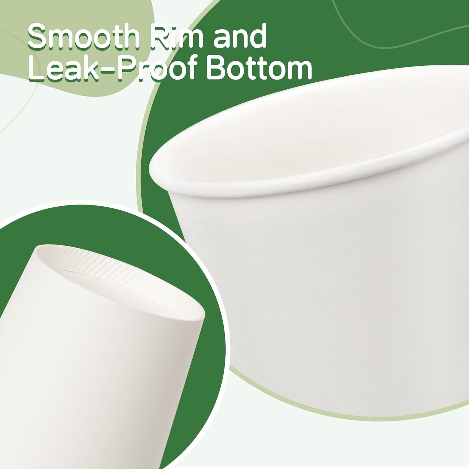 Wholesale 12 oz Paper Coffee Cups 300 Pack Disposable Hot Beverage White Drinking Cups for Party Picnic Travel Events Factory