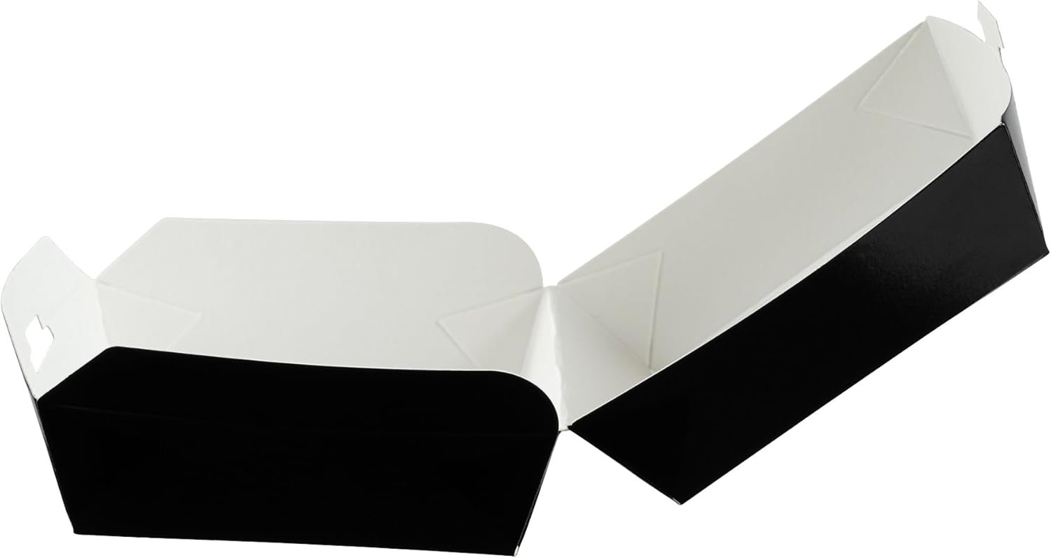 Wholesale 2.8 x 2.8 x 2 Inch Mini Burger Clamshell Containers 100 Pack Hinged Lid Disposable Black Paper Takeout Boxes for Appetizers Desserts Sliders Finger Foods Factory Wholesale 2.8 x 2.8 x 2 Inch Mini Burger Clamshell Containers 100 Pack Hinged Lid Disposable Black Paper Takeout Boxes for Appetizers Desserts Sliders Finger Foods Factory