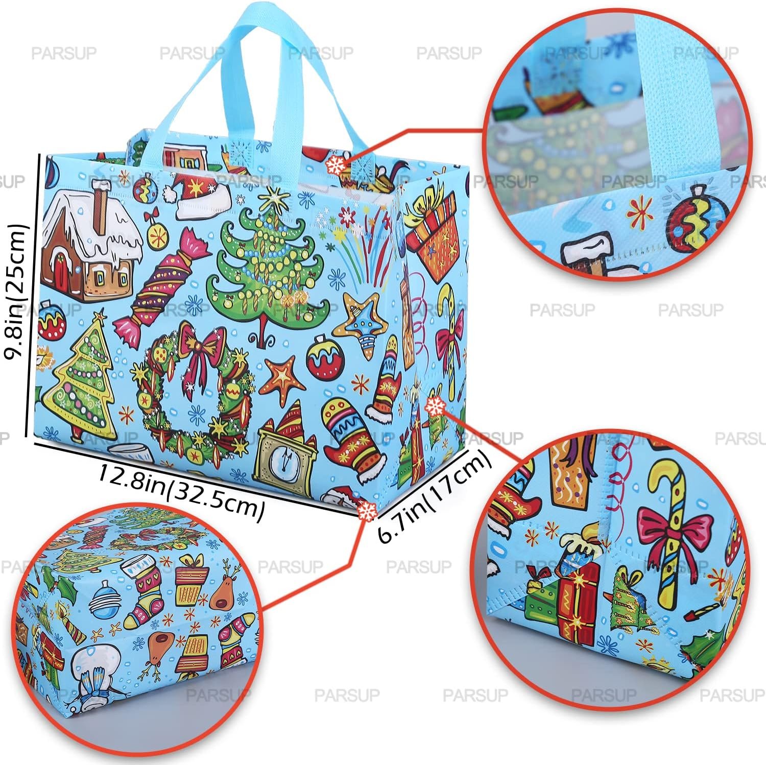 Wholesale 8PCS Non-Woven Christmas Gift Bags with Handles for Wrapping Shopping Treat Totes Xmas Party Supplies Factory Wholesale 8PCS Non-Woven Christmas Gift Bags with Handles for Wrapping Shopping Treat Totes Xmas Party Supplies Factory
