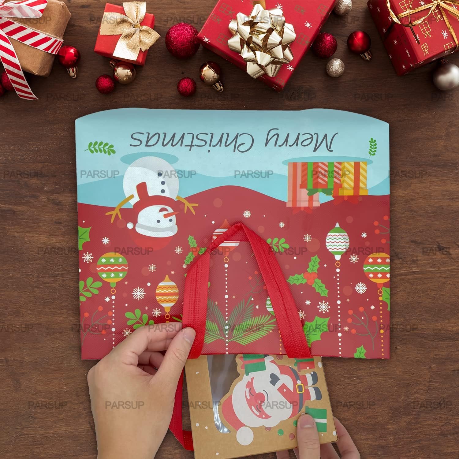 Wholesale 8PCS Non-Woven Christmas Gift Bags with Handles for Wrapping Shopping Treat Totes Xmas Party Supplies Factory Wholesale 8PCS Non-Woven Christmas Gift Bags with Handles for Wrapping Shopping Treat Totes Xmas Party Supplies Factory