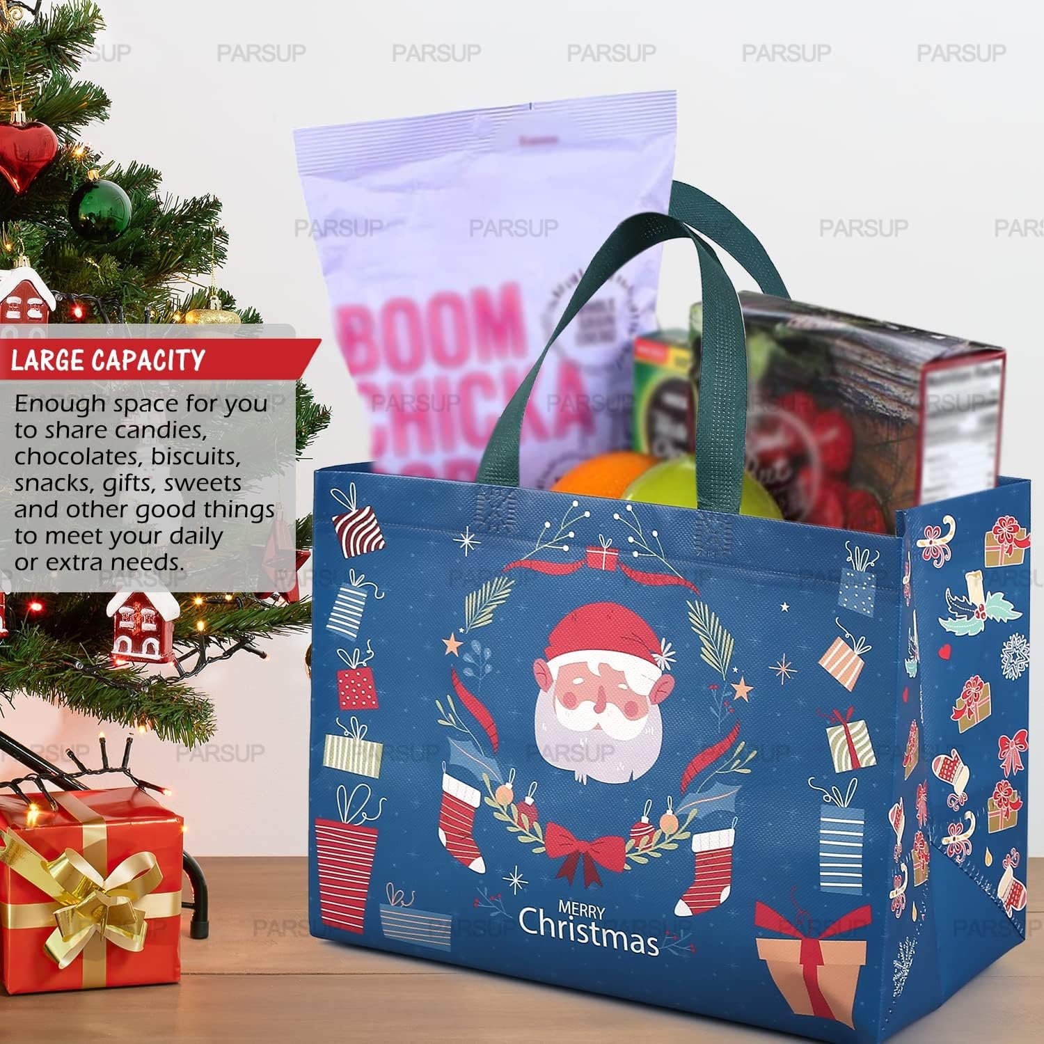 Wholesale 8PCS Non-Woven Christmas Gift Bags with Handles for Wrapping Shopping Treat Totes Xmas Party Supplies Factory Wholesale 8PCS Non-Woven Christmas Gift Bags with Handles for Wrapping Shopping Treat Totes Xmas Party Supplies Factory