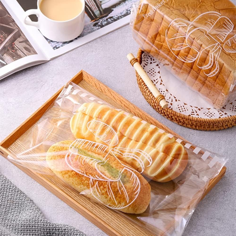 Wholesale 50 Pack Clear Plastic Bread Bags with Ties 8x18 Inch 4 Inch Side Gusset for Sourdough Artisan Loaves Crusty Storage Factory Wholesale 50 Pack Clear Plastic Bread Bags with Ties 8x18 Inch 4 Inch Side Gusset for Sourdough Artisan Loaves Crusty Storage Factory