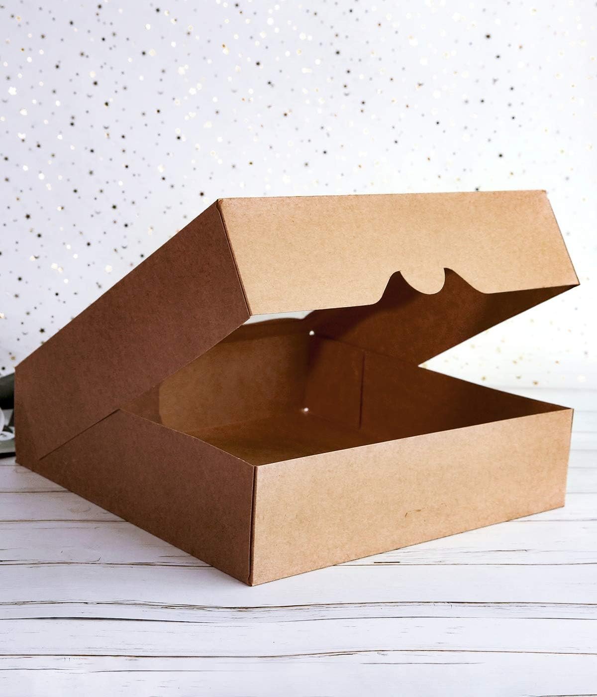 Wholesale 12x12x3 Brown Bakery Boxes with PVC Window for Pies Cookies Large Natural Kraft Paper Pack of 12 Factory