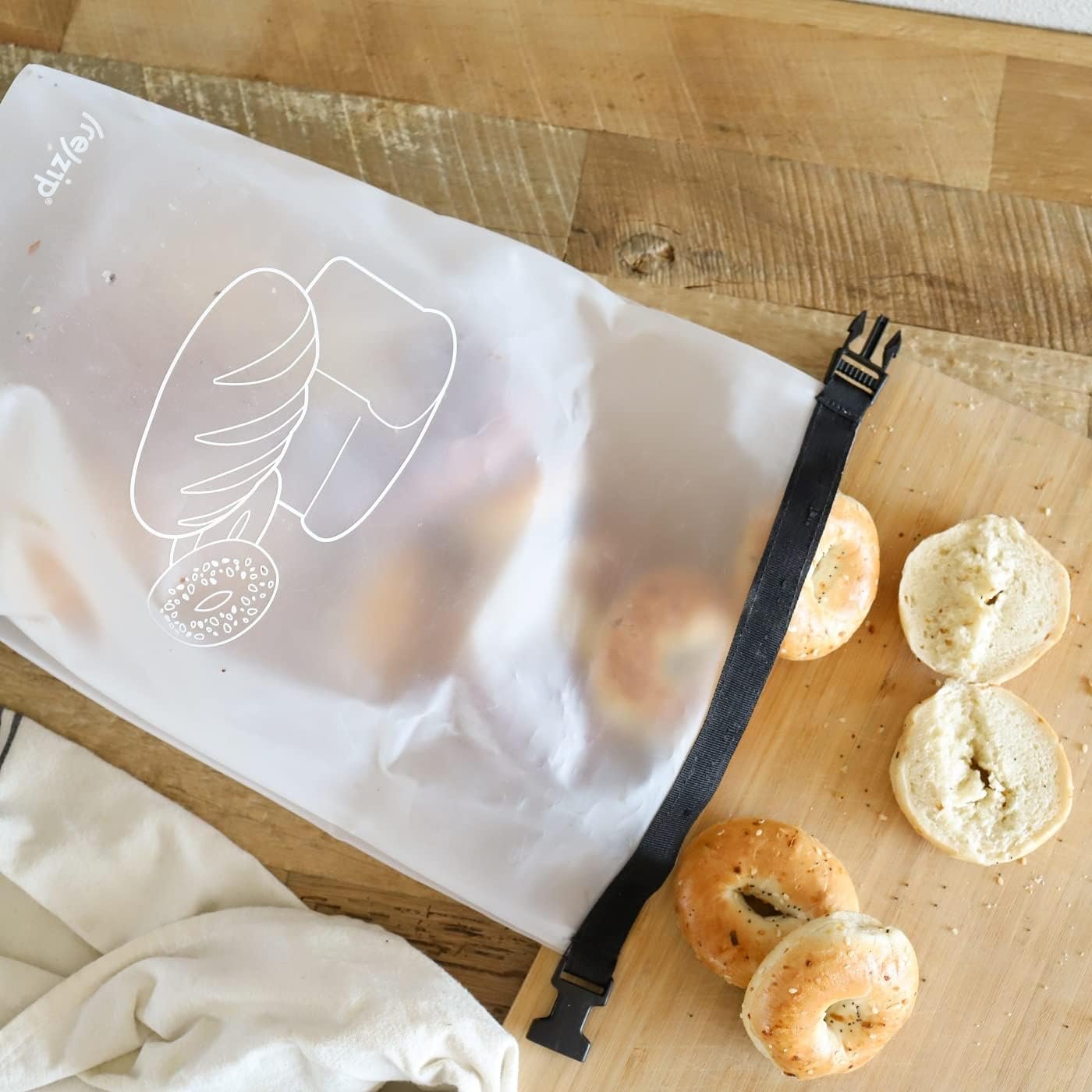 OEM Reusable Bread Bagel Pantry Storage Bag BPA-Free Food Grade Machine Washable Roll Top for Fresh Baked Goods Factory OEM Reusable Bread Bagel Pantry Storage Bag BPA-Free Food Grade Machine Washable Roll Top for Fresh Baked Goods Factory