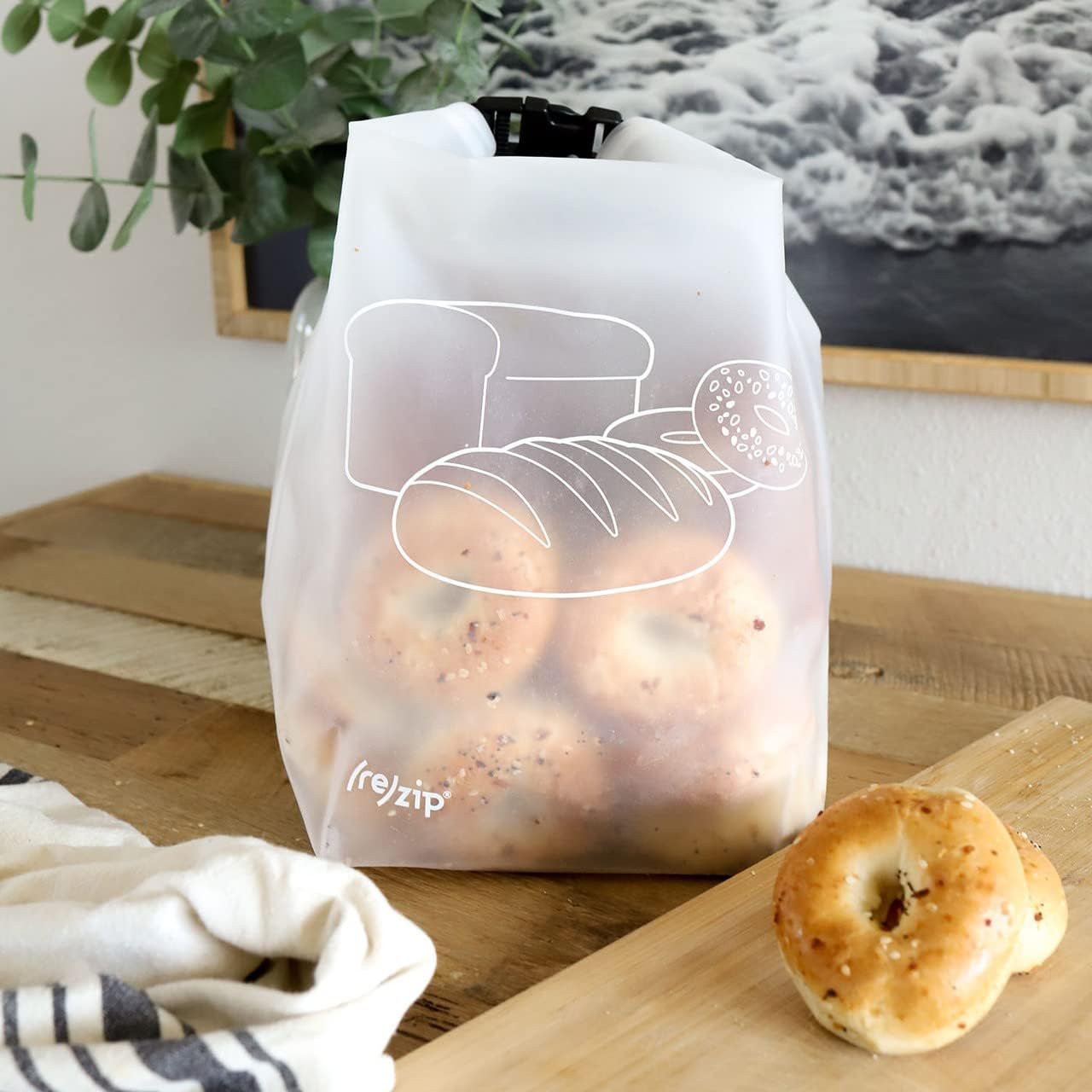 OEM Reusable Bread Bagel Pantry Storage Bag BPA-Free Food Grade Machine Washable Roll Top for Fresh Baked Goods Factory OEM Reusable Bread Bagel Pantry Storage Bag BPA-Free Food Grade Machine Washable Roll Top for Fresh Baked Goods Factory