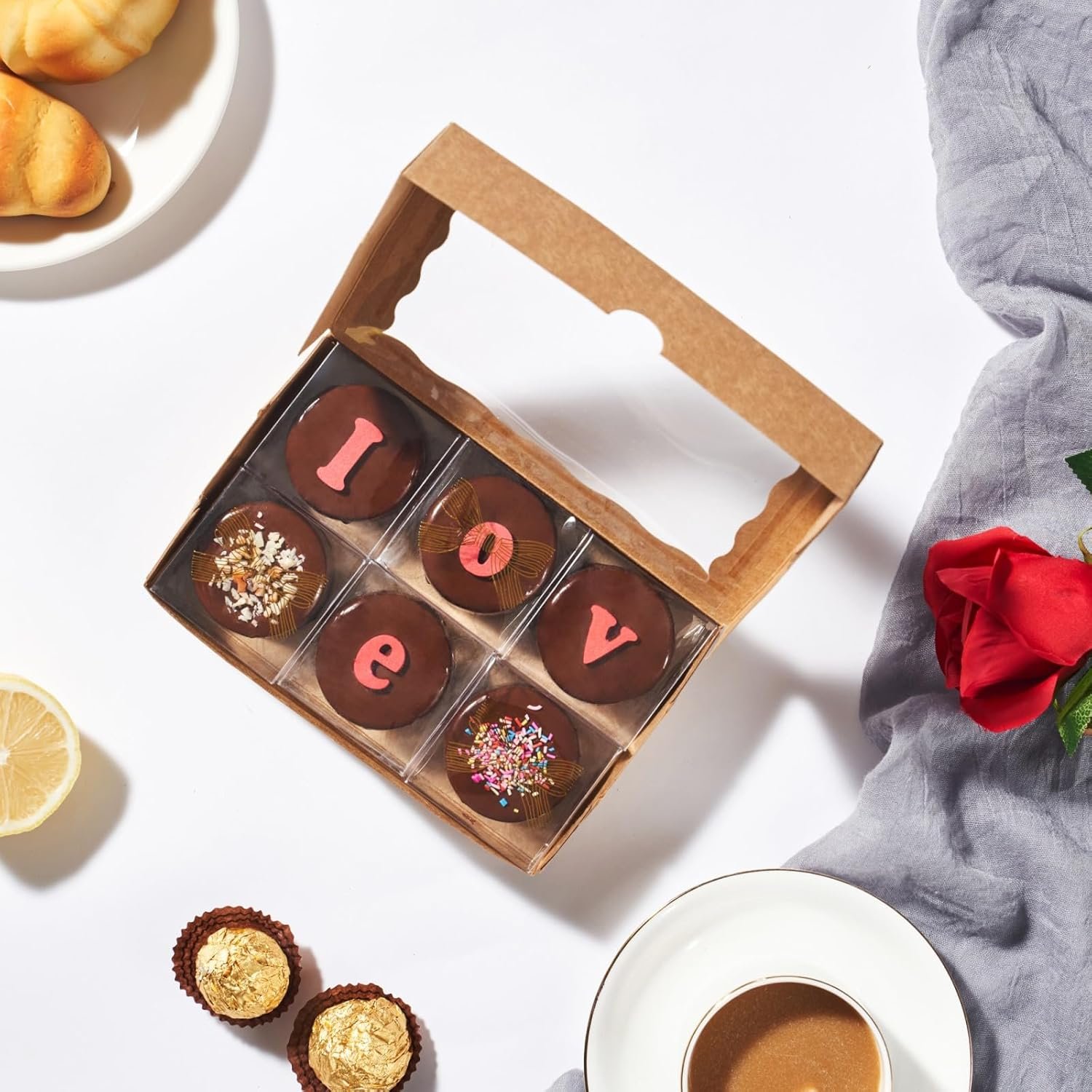 Wholesale 20pcs 7x4.33x1.5 Inch Brown Window Bakery Boxes for Cookies Macarons Cakesicles Chocolate Truffles Donuts Treats Christmas Valentine's Easter Mother's Day Factory Wholesale 20pcs 7x4.33x1.5 Inch Brown Window Bakery Boxes for Cookies Macarons Cakesicles Chocolate Truffles Donuts Treats Christmas Valentine's Easter Mother's Day Factory