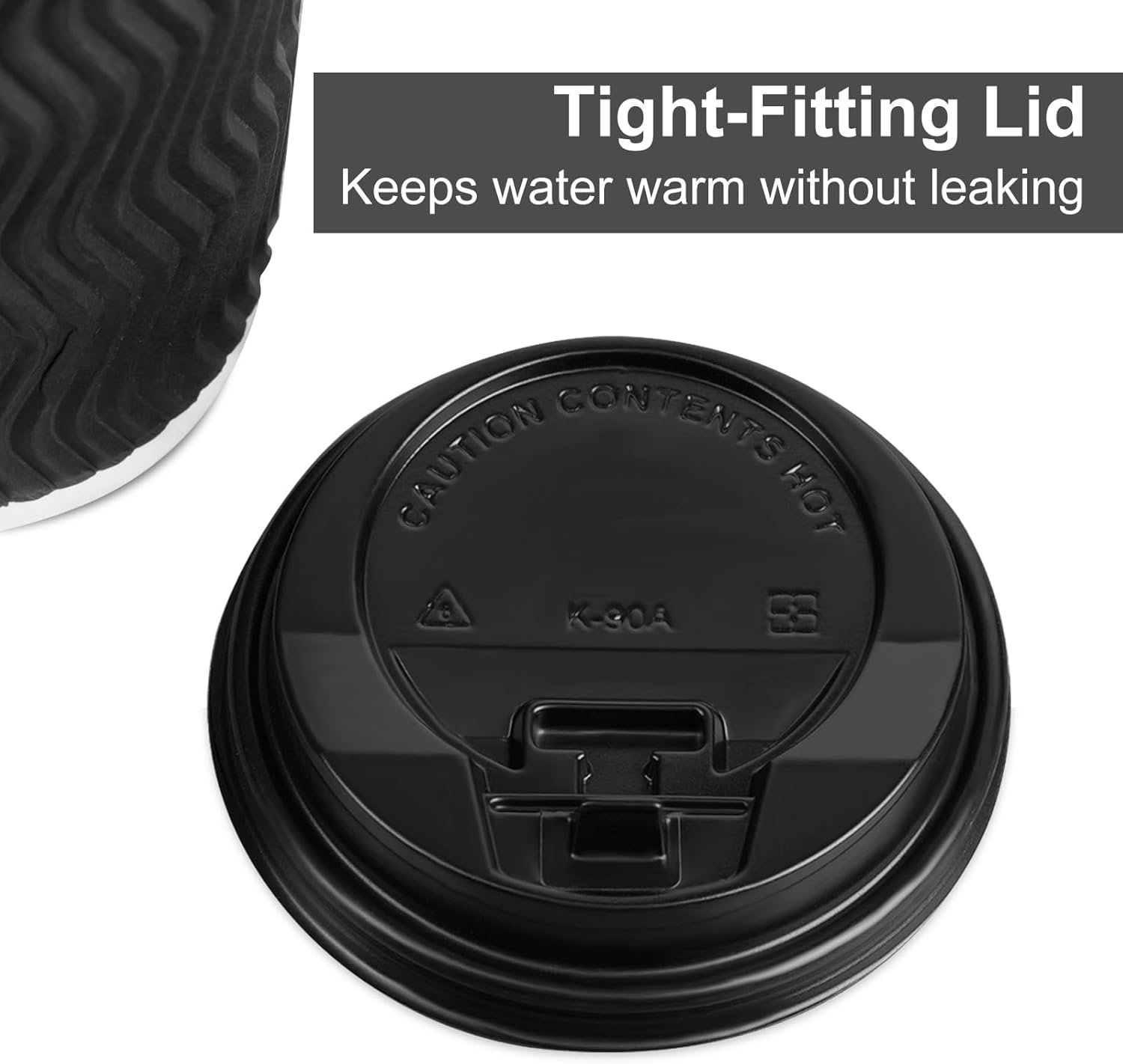 Wholesale 16oz Insulated Ripple Double-Walled Disposable Cups with Lids 50 Pack for Beverages Espresso Tea Parties Travel Factory