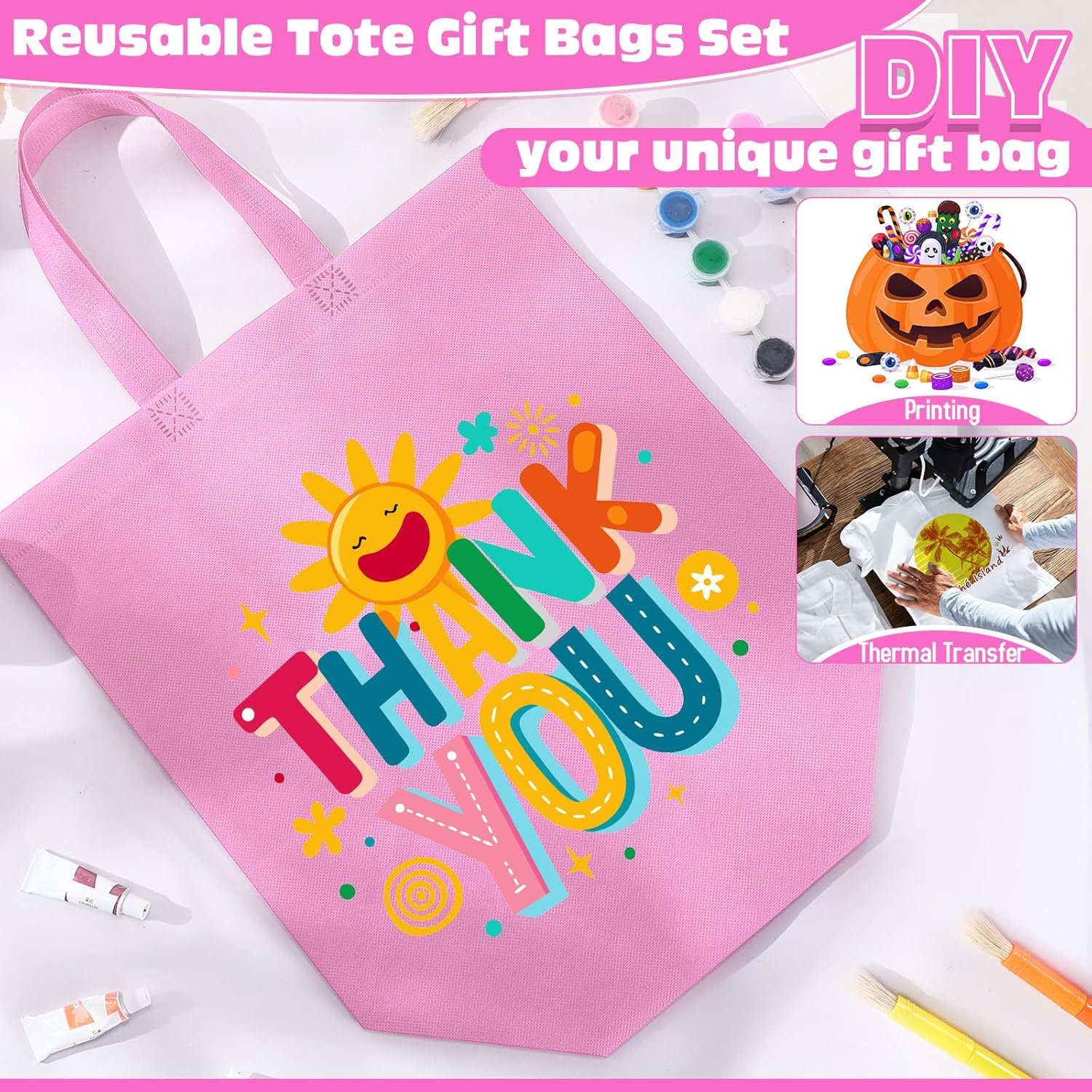 Wholesale Large Reusable Non-Woven Grocery Shopping Bags with Handles Foldable Portable Tote Bulk 12.6 x 11.8 x 6.3 Inch Factory