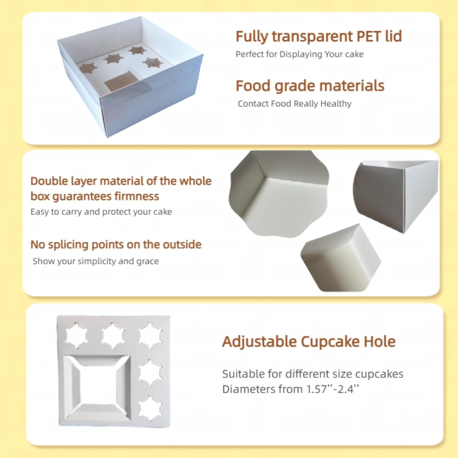 Wholesale 5-Pack Cupcake Box Combo Full Clear Lid 1.2-Inch Wide Ribbon Storage for 1 Small Cake 5 Cupcakes Includes Stickers Birthday Party Mother's Day Tiffany Blue supplier