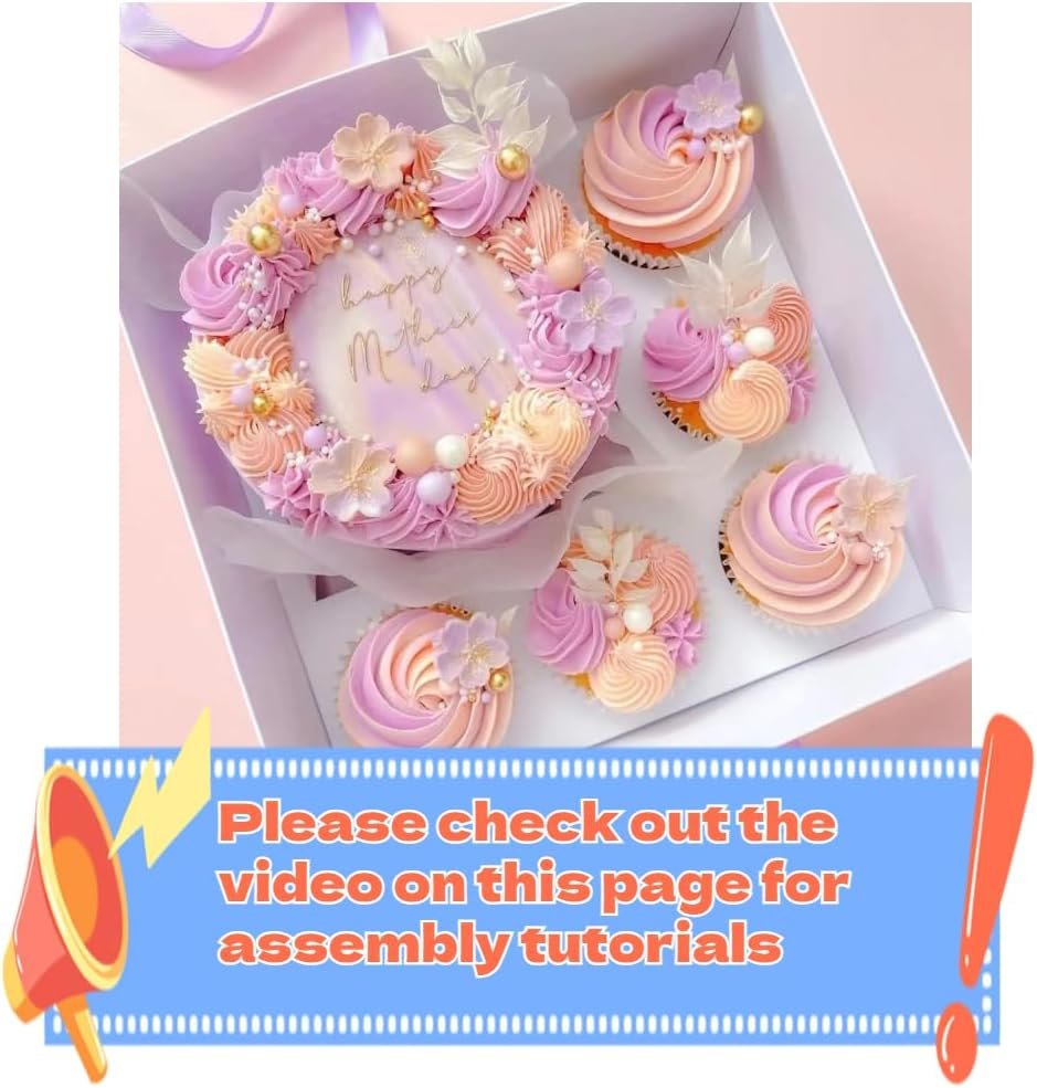 Wholesale 5-Pack Cupcake Box Combo Full Clear Lid 1.2-Inch Wide Ribbon Storage for 1 Small Cake 5 Cupcakes Includes Stickers Birthday Party Mother's Day Tiffany Blue supplier