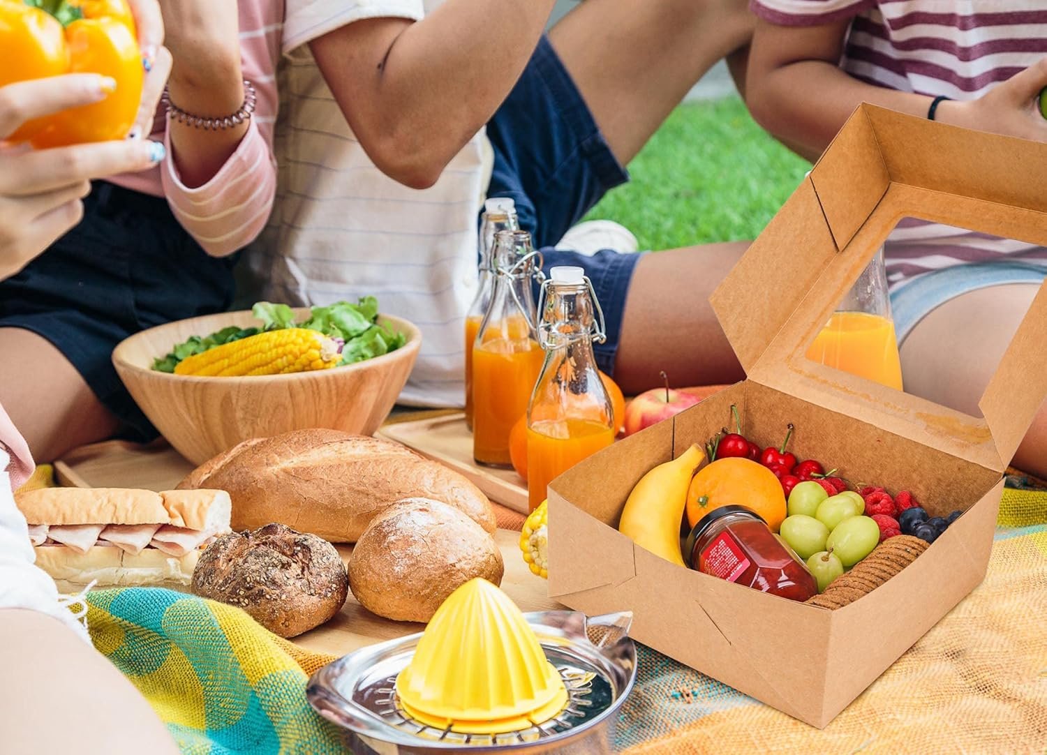 Wholesale 8x8x3 Inch Kraft Cookie Candy Boxes with Window for Chocolate Covered Strawberries Macarons Donuts Breakable Hearts Baked Goods Gift Treats Charcuterie 30 Pack Brown Factory