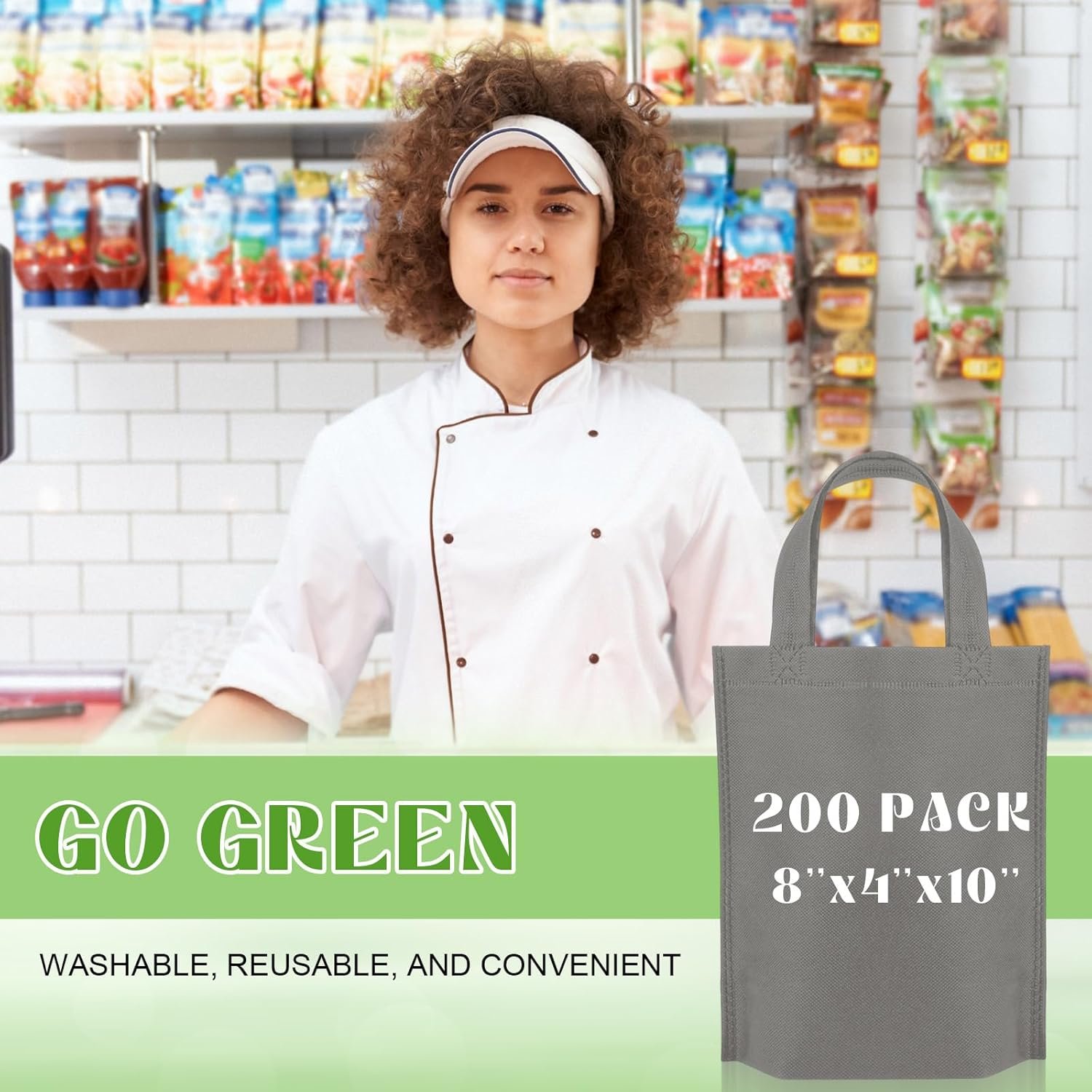 Wholesale Small Non Woven Gift Bags with Handles 8 x 4 x 10 Inch Reusable Foldable Grocery Treat Tote for Party Favor Factory