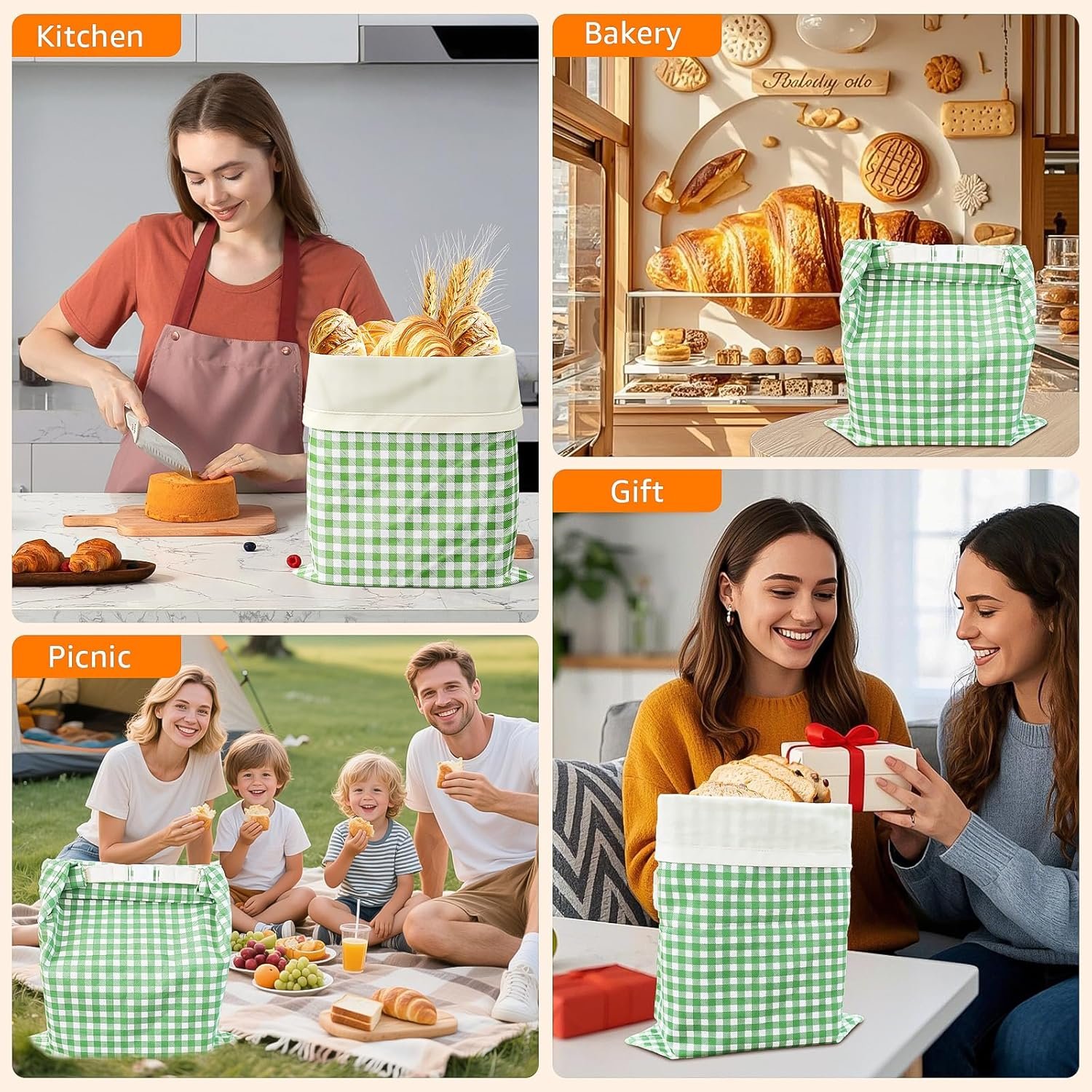 Wholesale Large Beeswax Bread Bags 13