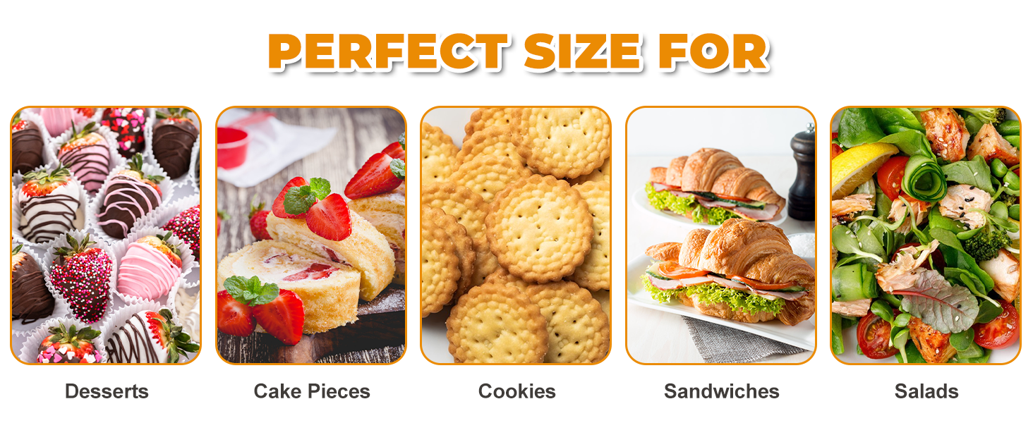 Wholesale 40 Pack Clear Hinged Plastic Containers Sturdy Clamshell Design with Lids Disposable Takeout Boxes for Desserts Cake Slices Sandwiches Salads Cookies 7.2 x 4.7 x 3 Inches Factory