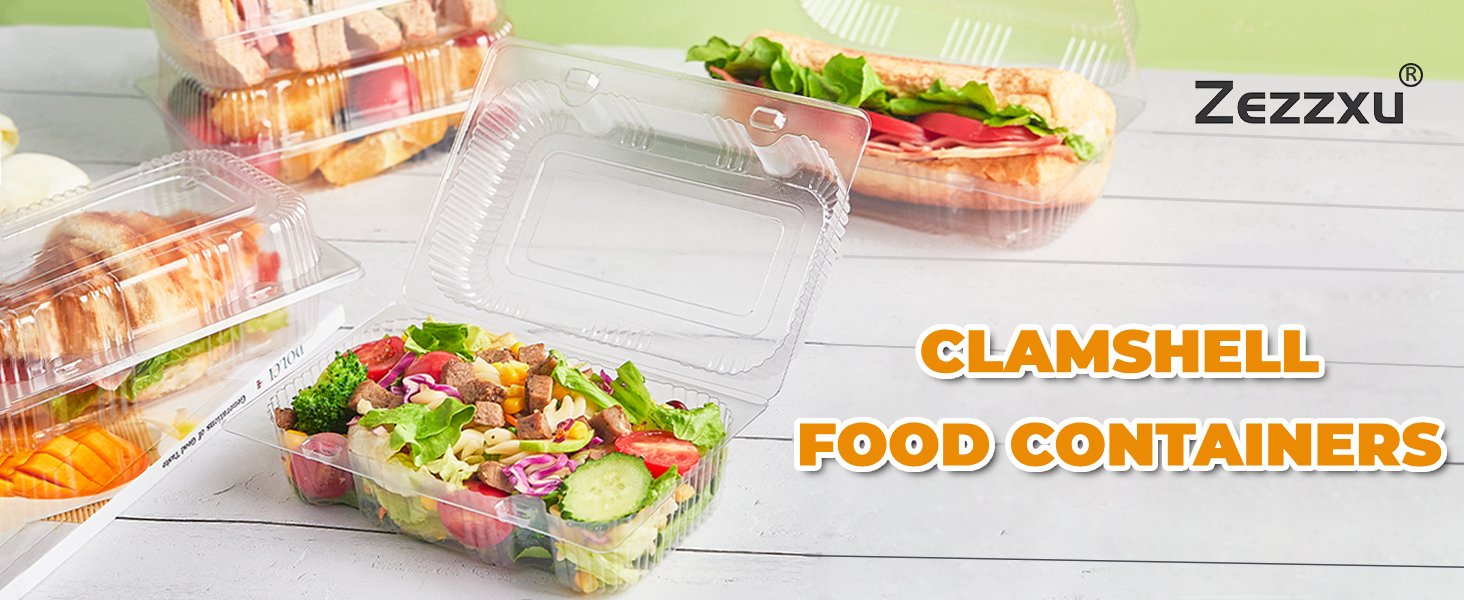 Wholesale 40 Pack Clear Hinged Plastic Containers Sturdy Clamshell Design with Lids Disposable Takeout Boxes for Desserts Cake Slices Sandwiches Salads Cookies 7.2 x 4.7 x 3 Inches Factory