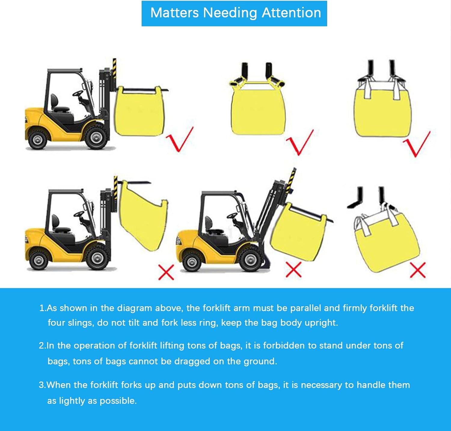 Wholesale 8-Pack FIBC Bulk Bags 2 Ton Capacity 35.4