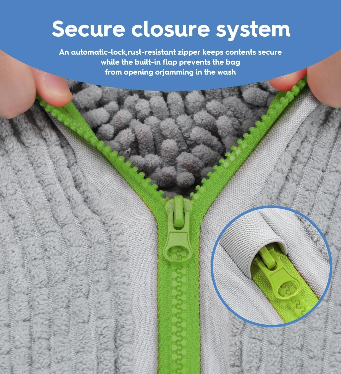 Wholesale Sneaker Wash Bag 2 Pack with Bonus Storage Bag Chenille Microfiber Heavy Duty Scrubber Pouch for Running Shoes and Canvas Cool Grey Greenery Factory