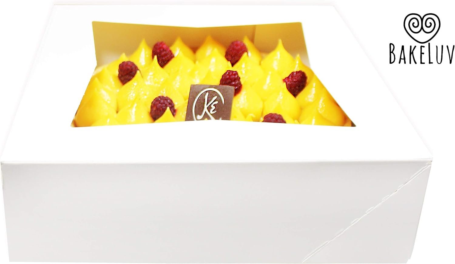 Wholesale 8x8x2.5 Inch Bakery Boxes with Window White 25 Pack 8x8 Cookie Cake Boxes for Cinnamon Rolls Treats Desserts Auto Pop Up Factory