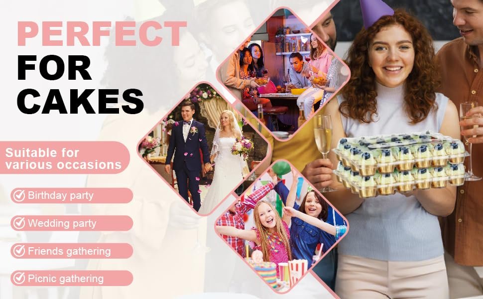 Wholesale 240 Count Plastic Disposable Stackable Clear Cupcake Containers with Tall Dome Lids Boxes Holders Factory Wholesale 240 Count Plastic Disposable Stackable Clear Cupcake Containers with Tall Dome Lids Boxes Holders Factory