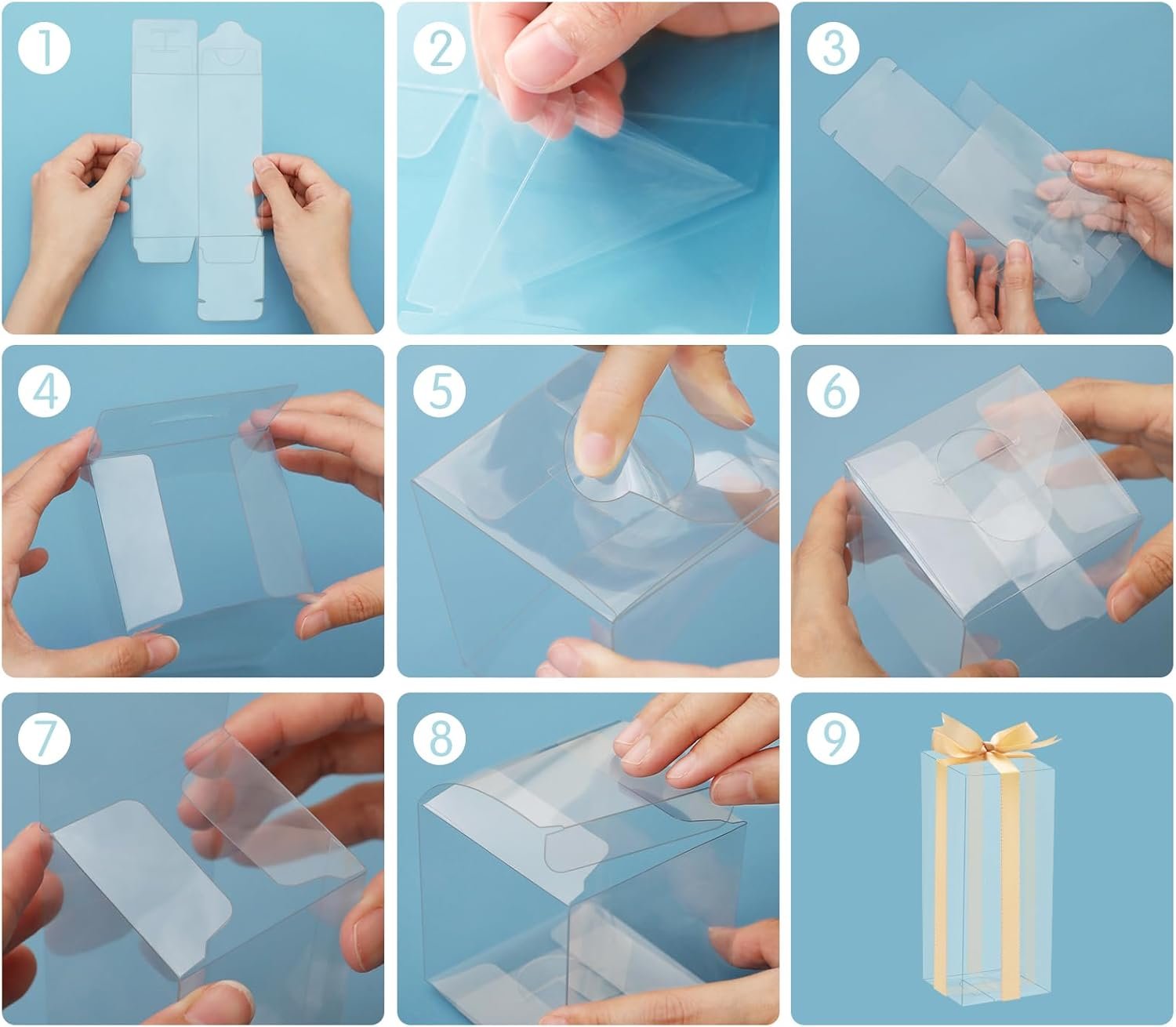 Wholesale 25 Pack 5x2x2 Inch PET Clear Plastic Macaron Boxes with Ribbon for 4-5 Christmas Candy Gift Party Favors Factory