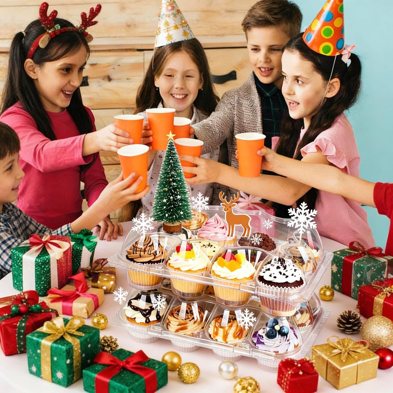 Wholesale 12-Count Cupcake Containers 20-Pack Stackable Carriers 250 Liners Clear Plastic Disposable Boxes Holders Trays for Baking Parties Gifting Factory Wholesale 12-Count Cupcake Containers 20-Pack Stackable Carriers 250 Liners Clear Plastic Disposable Boxes Holders Trays for Baking Parties Gifting Factory