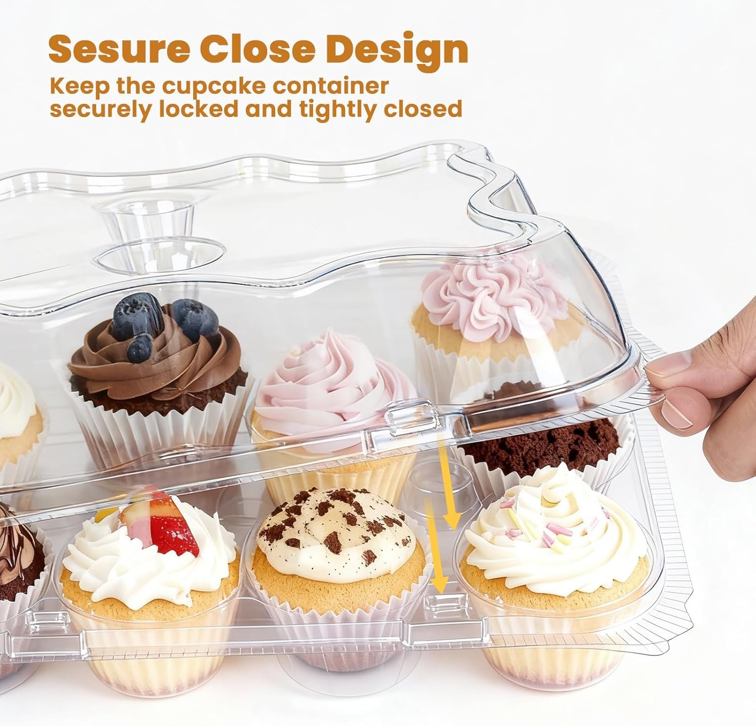 Wholesale 12-Count Cupcake Containers 20-Pack Stackable Carriers 250 Liners Clear Plastic Disposable Boxes Holders Trays for Baking Parties Gifting Factory Wholesale 12-Count Cupcake Containers 20-Pack Stackable Carriers 250 Liners Clear Plastic Disposable Boxes Holders Trays for Baking Parties Gifting Factory