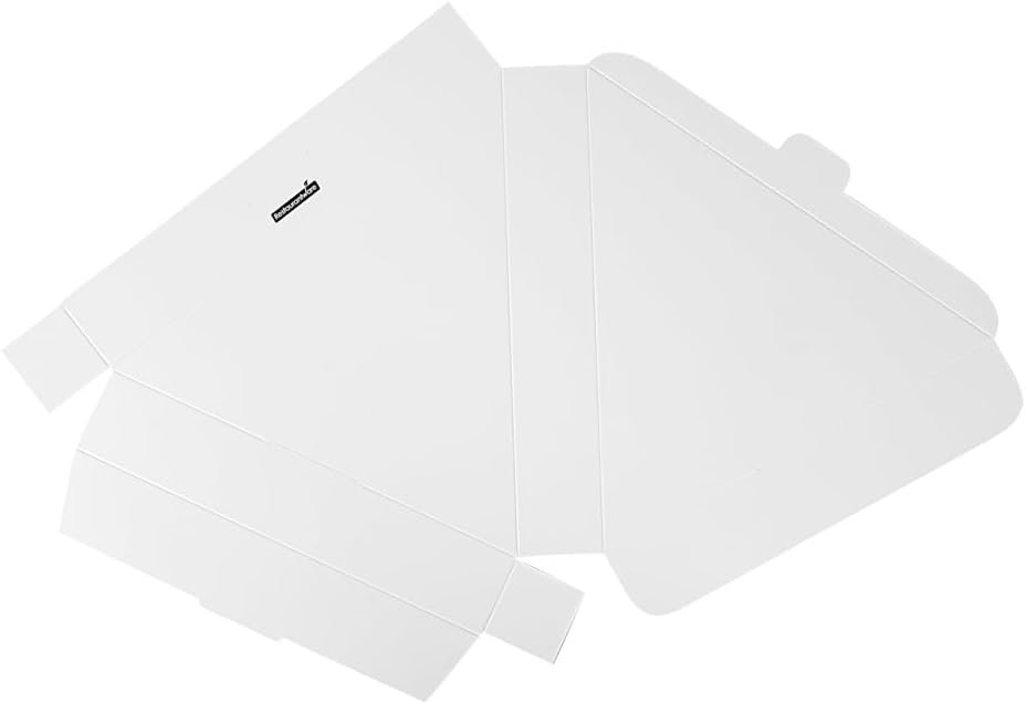 Wholesale 9.3 x 10.3 x 1.8 Inch Clamshell Pizza Slice Boxes 100 Pack Greaseproof Tab Lock White Paper Containers for Individual Slices in Restaurants Kiosks Cafes Factory