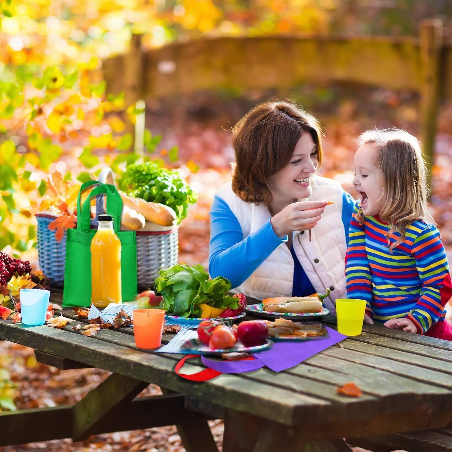 Wholesale 30-Piece Rainbow Non-Woven Party Favor Tote Bags 8x8 Inch Red Orange Yellow Green Blue Purple for Wedding Birthday Holiday Travel Gift Storage Factory Wholesale 30-Piece Rainbow Non-Woven Party Favor Tote Bags 8x8 Inch Red Orange Yellow Green Blue Purple for Wedding Birthday Holiday Travel Gift Storage Factory