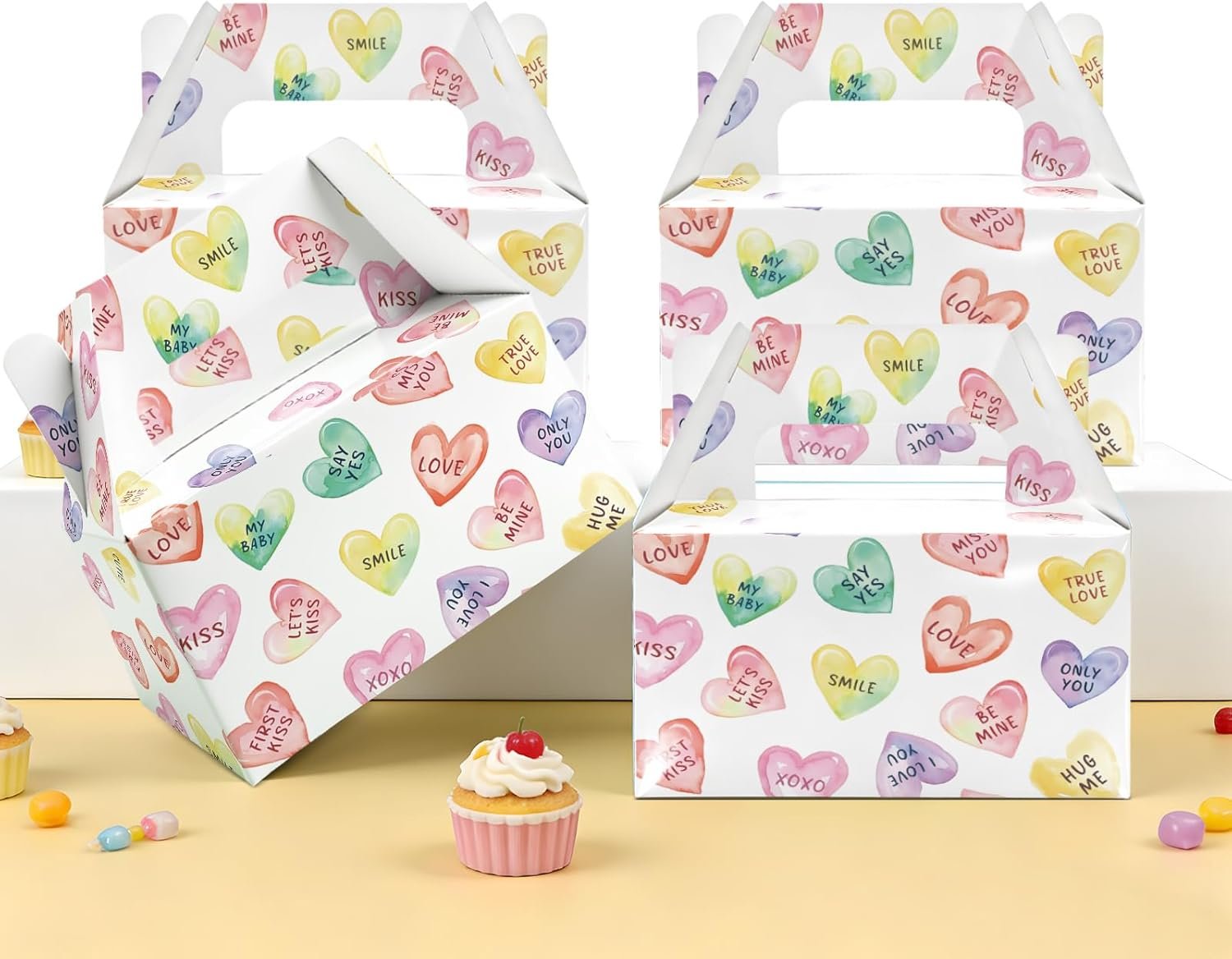 Wholesale Valentine's Day Heart Treat Boxes 12 Pack Candy Goodie Containers with Handles for Kids Boys Girls Party Favors Cookie Cupcake Snacks Factory Wholesale Valentine's Day Heart Treat Boxes 12 Pack Candy Goodie Containers with Handles for Kids Boys Girls Party Favors Cookie Cupcake Snacks Factory